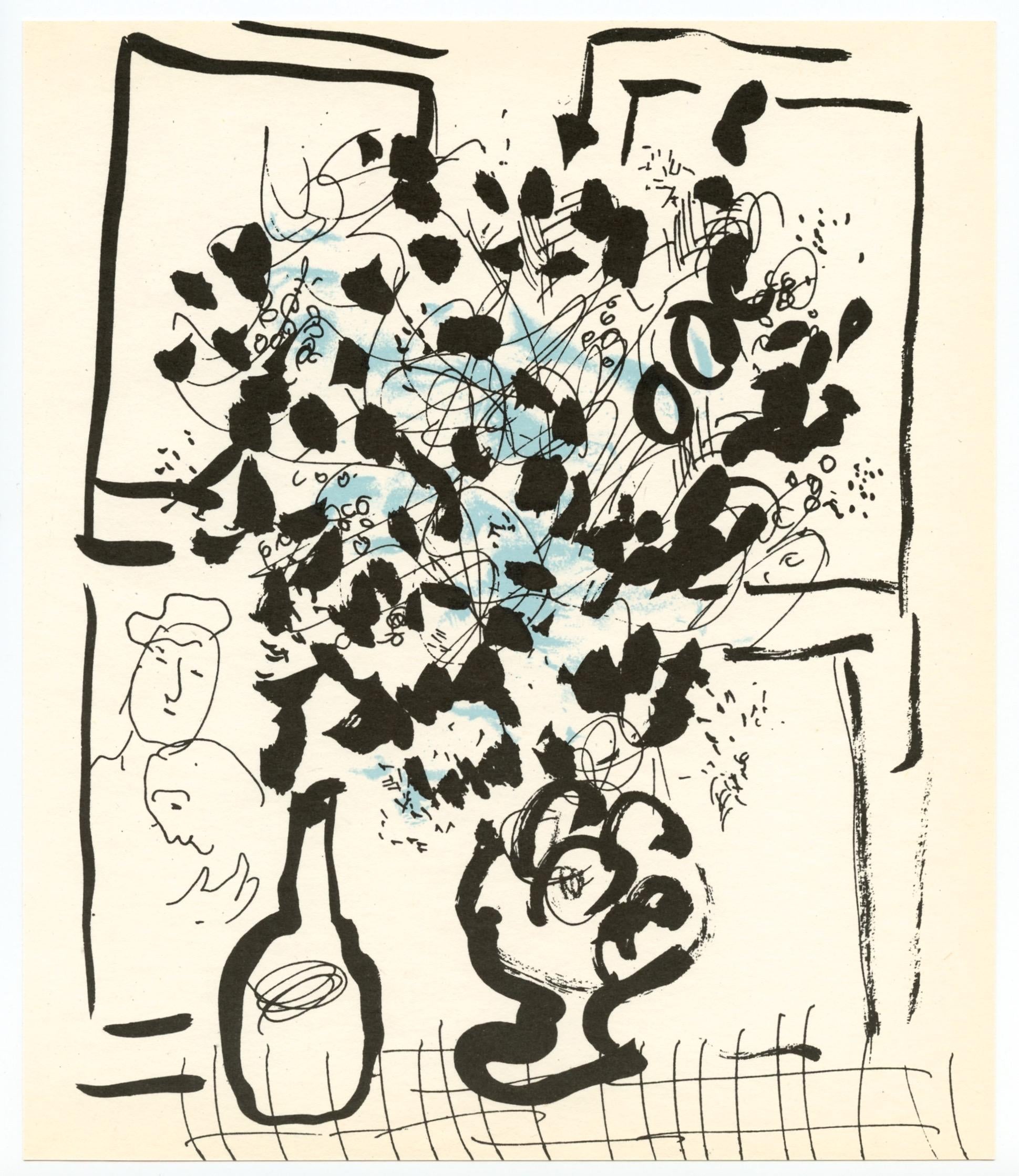 Marc Chagall, Composition (Mourlot 192-207; Cramer 34), Limited Edition Lithograph
