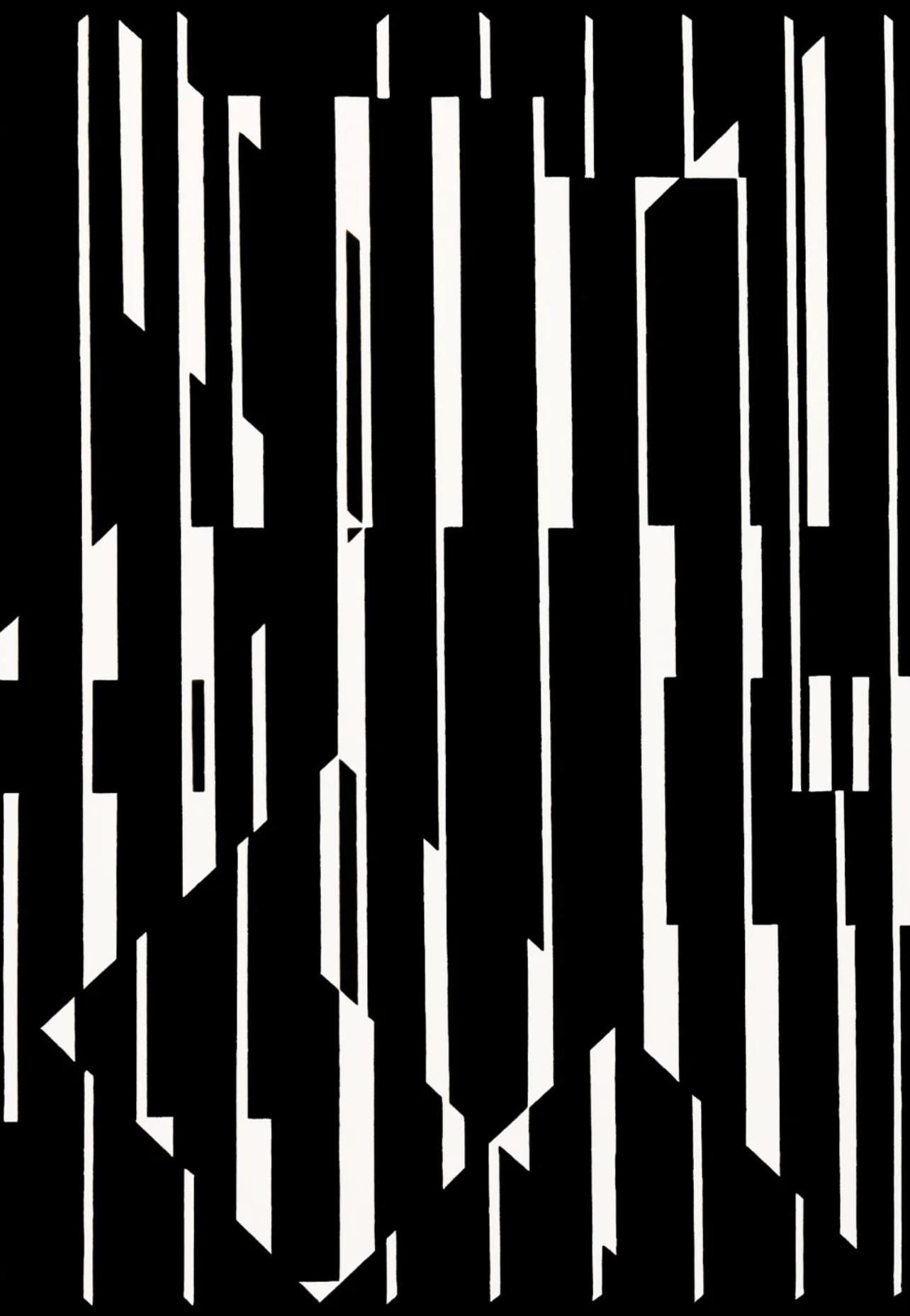 Victor Vasarely, Composition, Linéaires, Limited Edition Héliogravure