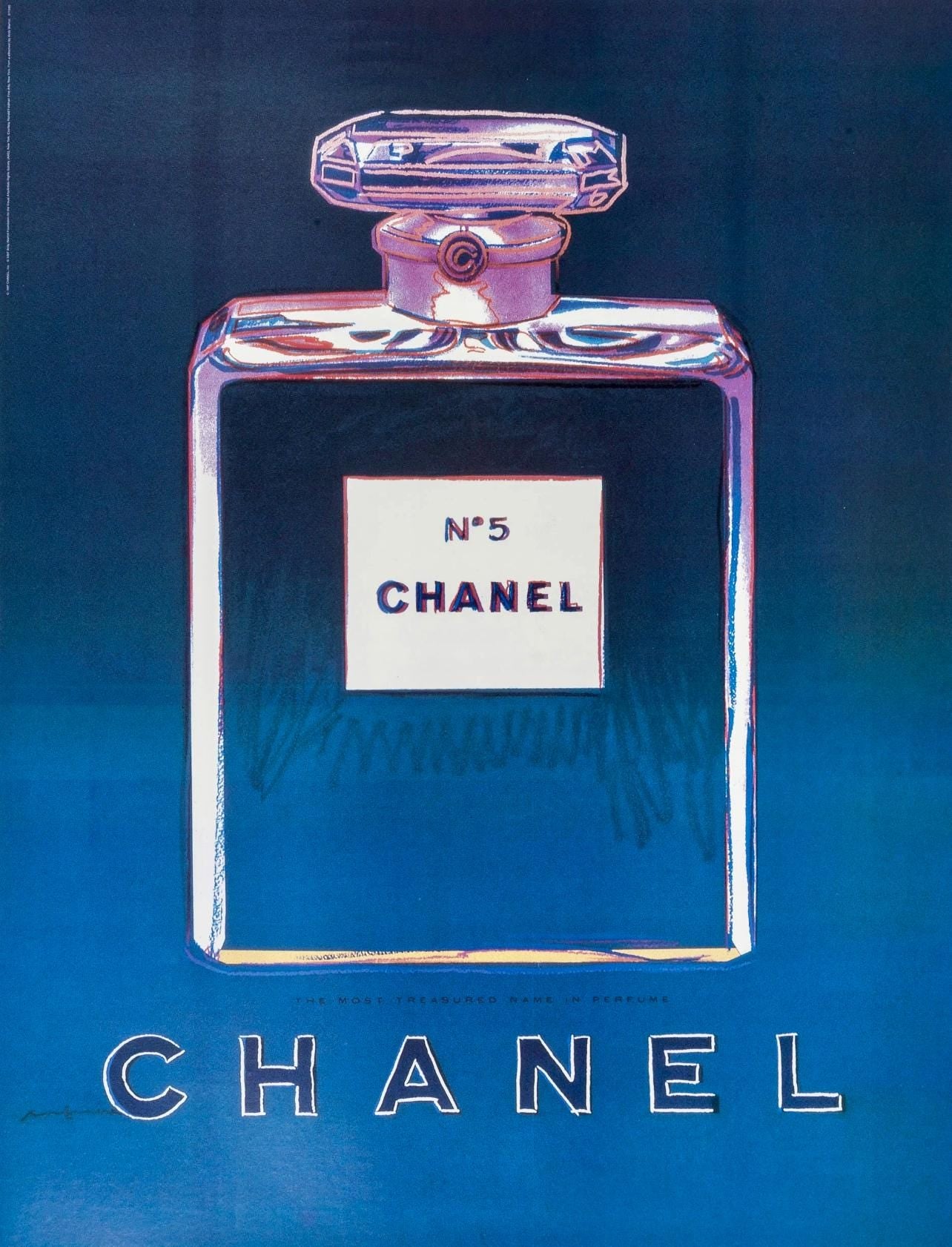 Andy Warhol, Chanel No. 5, Suite of Four, Official Edition Chanel Ltd. Advertising Campaign Lithographs, 1997