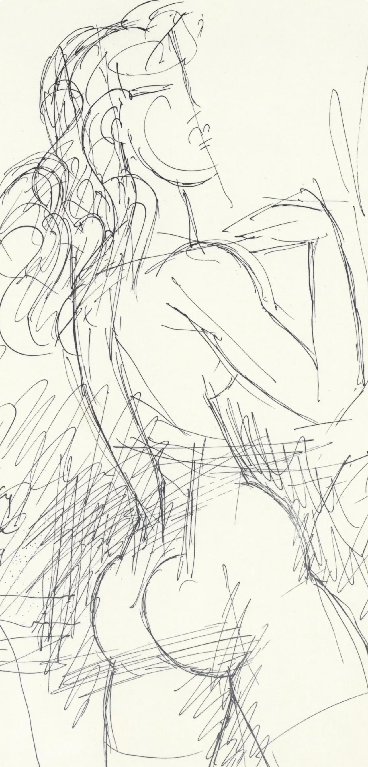 Marcel Gromaire, Composition, Lettre à mon peintre Raoul Dufy, Limited Edition Lithograph