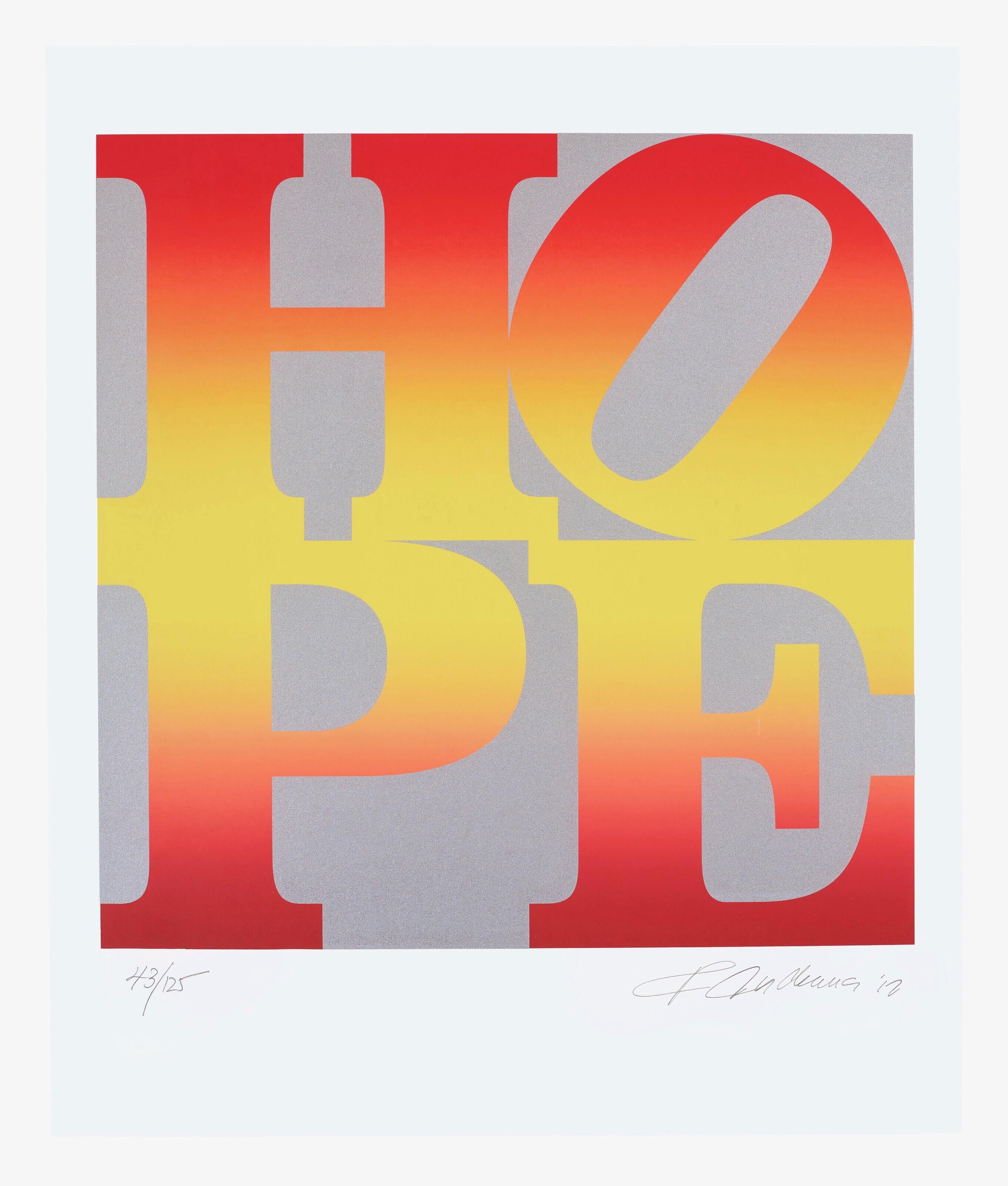 Robert Indiana, Autumn, HOPE, Four Seasons of HOPE, Limited Edition Silkscreen