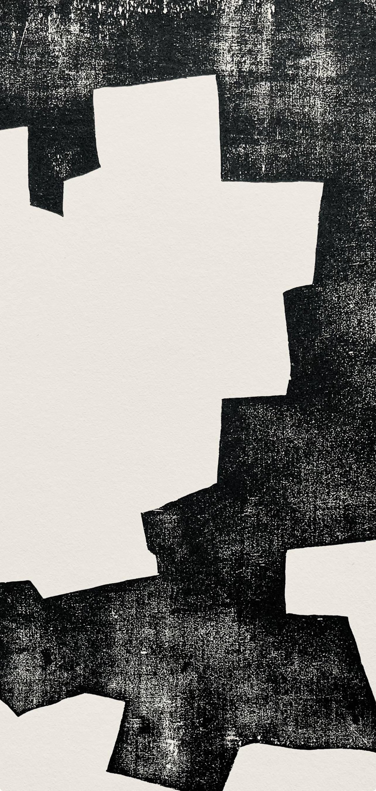 Eduardo Chillida, Composition, Derrière le miroir, Limited Edition Woodcut