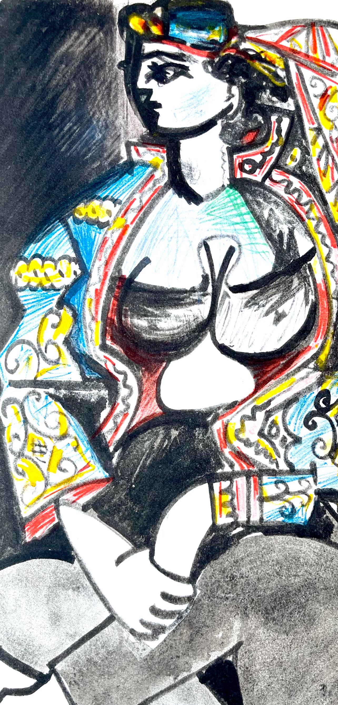 Pablo Picasso, Composition (Cramer 101), Carnet de la Californie, Limited Edition Lithograph