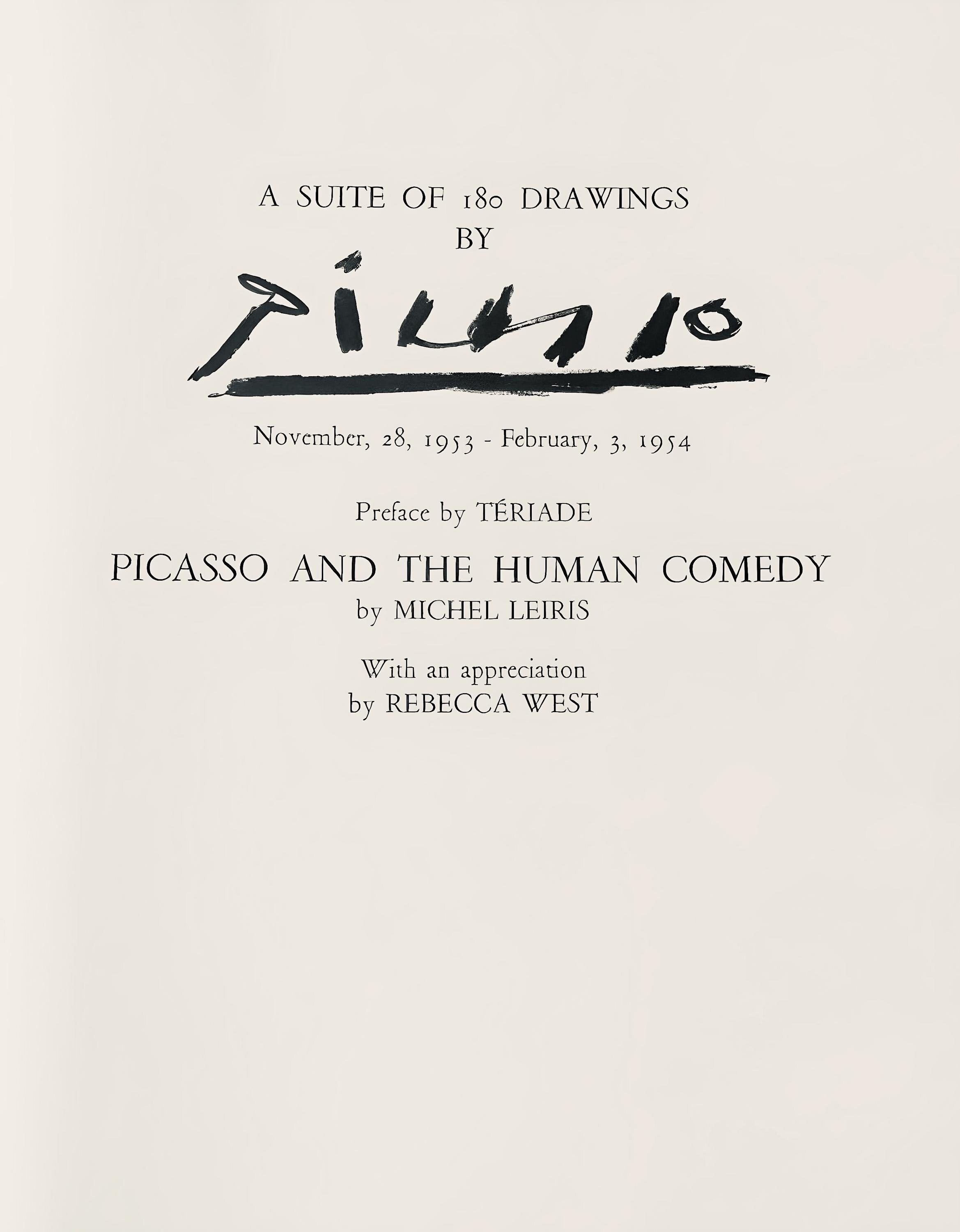 Pablo Picasso, Composition, Picasso and the Human Comedy, Verve: Revue Artistique et Littéraire, Limited Edition Lithograph