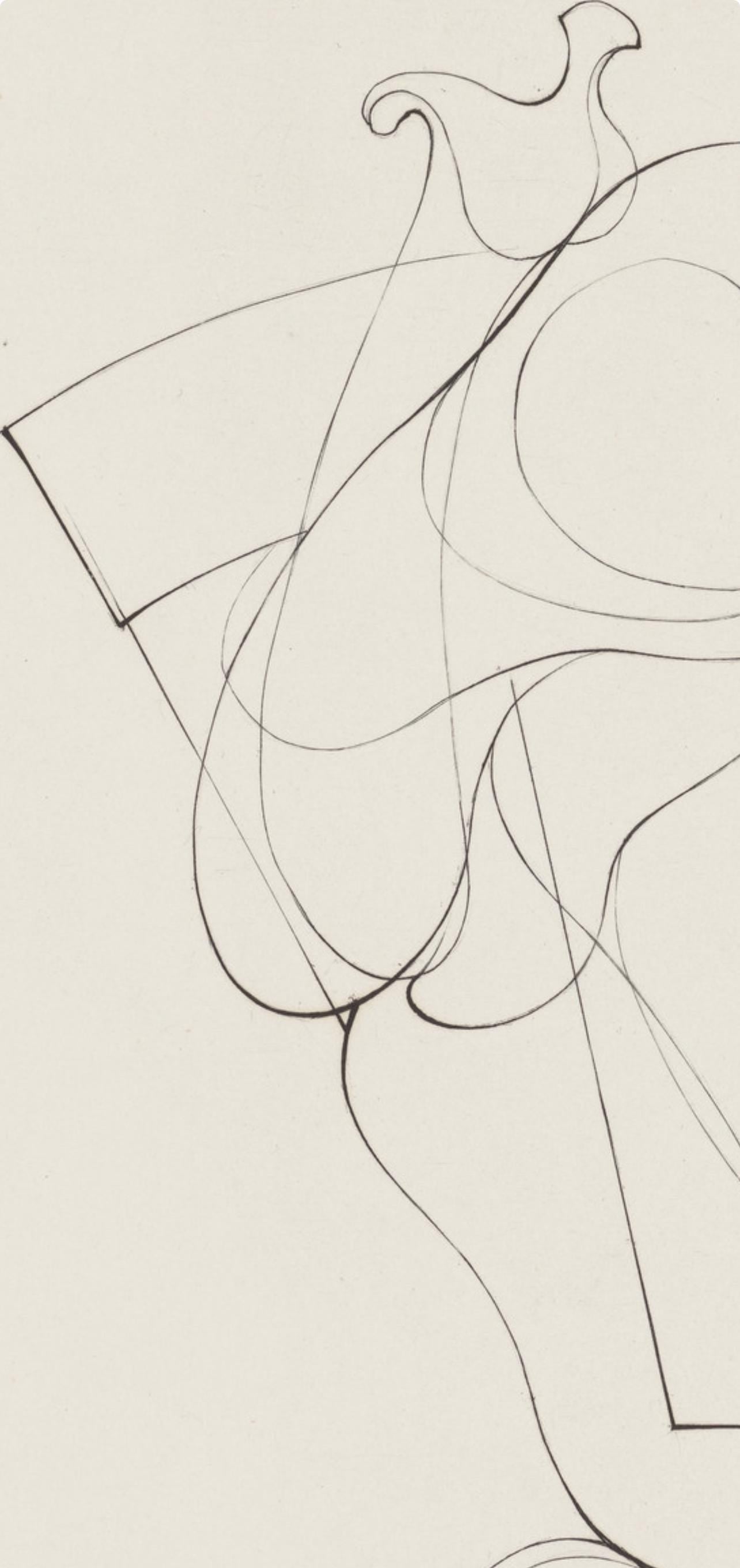 Hans Bellmer, Composition, Feuilles éparses, Limited Edition Etching