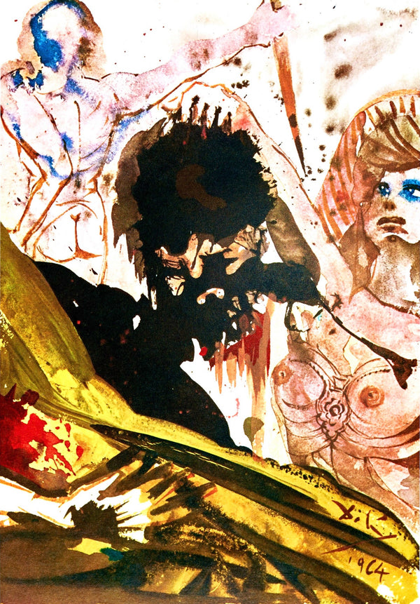 Salvador Dali, Composition (Michler/Löpsinger 1600; Field 69-3), Biblia Sacra, Limited Edition Lithograph