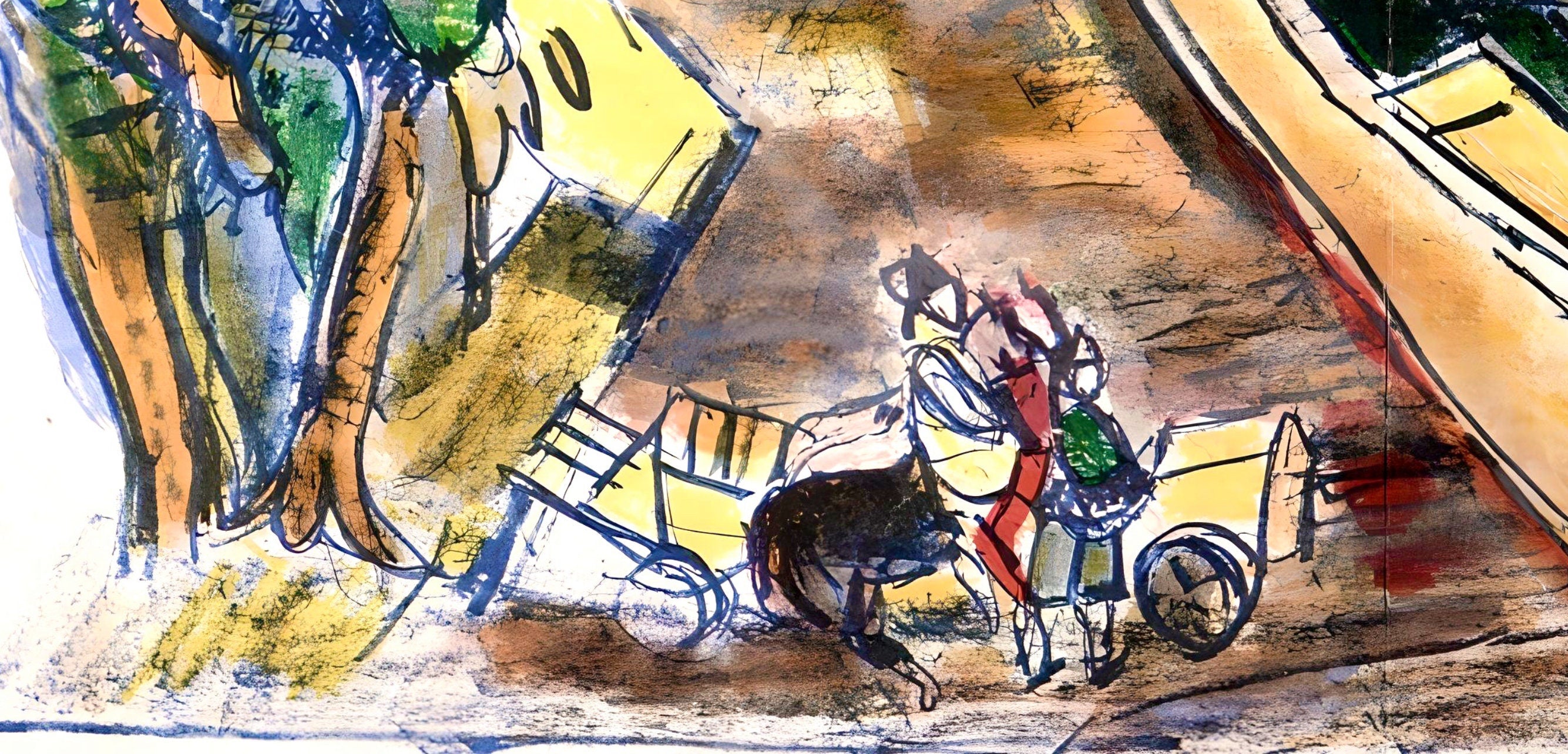 Michel Kikoïne, Les Invalides, Au Temps de Paris Seine, Limited Edition Lithograph