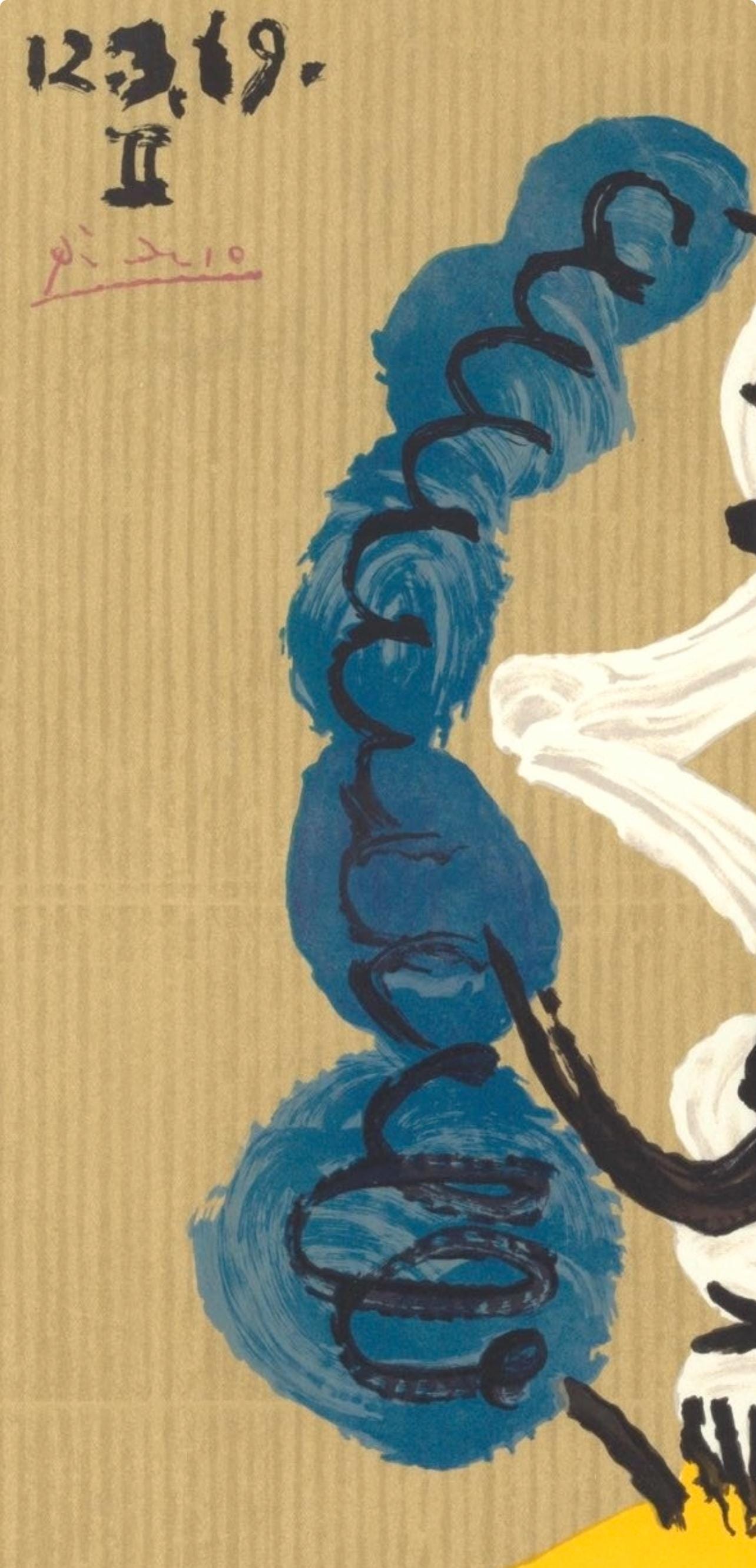 Pablo Picasso, Composition (Orozco 207-261), Vingt-Neuf Portraits Imaginaires, Limited Edition Lithograph