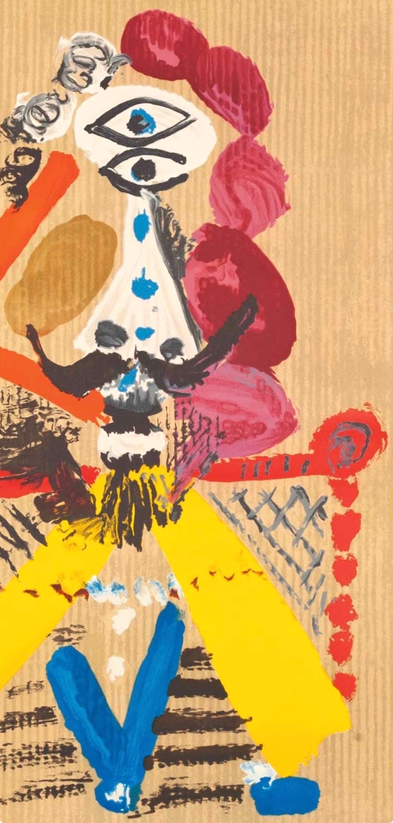 Pablo Picasso, Composition (Orozco 207-261), Vingt-Neuf Portraits Imaginaires, Limited Edition Lithograph