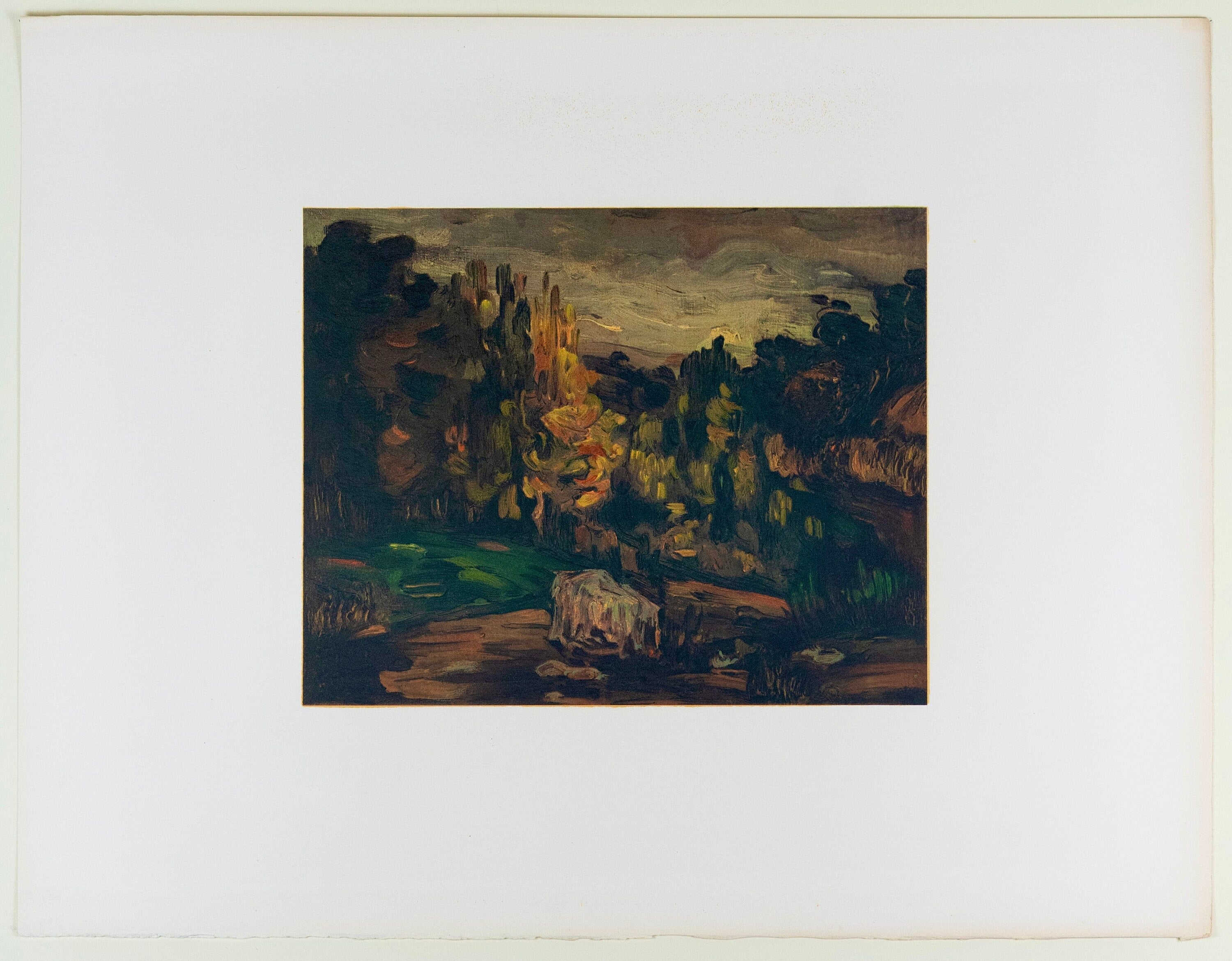 Paul Cézanne, Paysage à Aix, Les Réalistes Lyriques, Collection Pierre Lévy, Limited Edition Lithograph