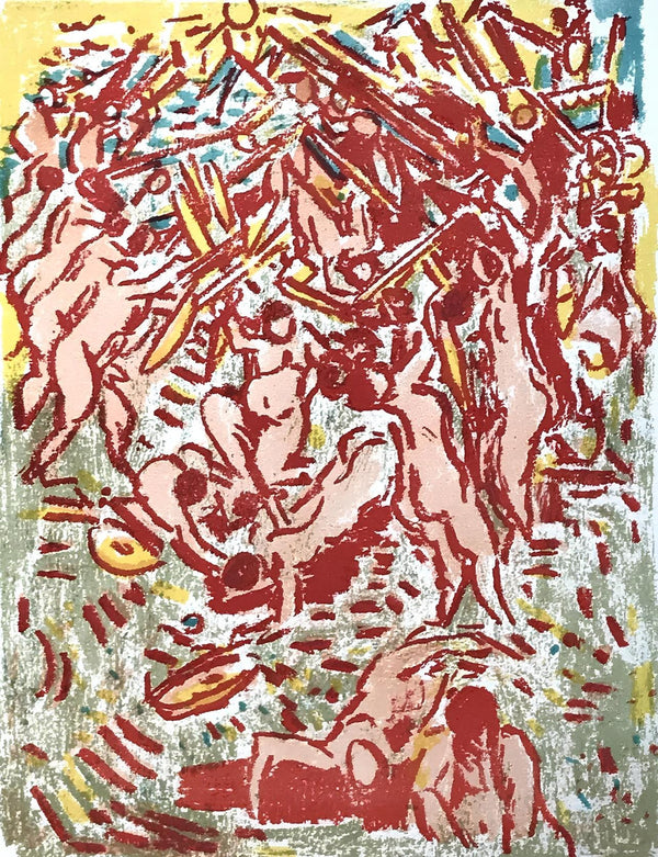 André Cottavoz, Composition, L'Odyssée, Limited Edition Lithograph