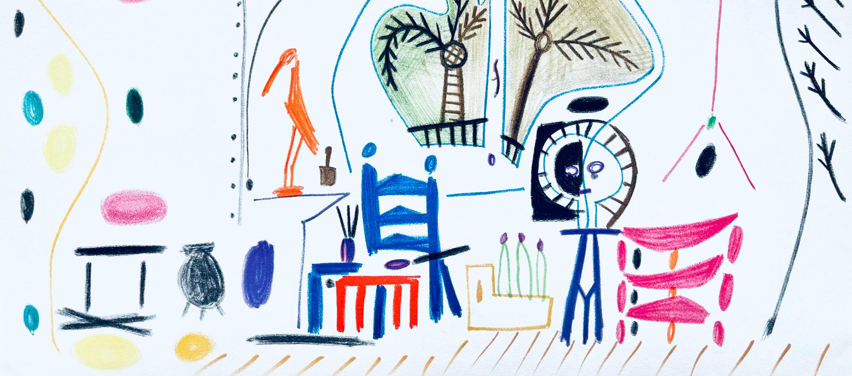 Pablo Picasso, Composition (Cramer 101), Carnet de la Californie, Limited Edition Lithograph
