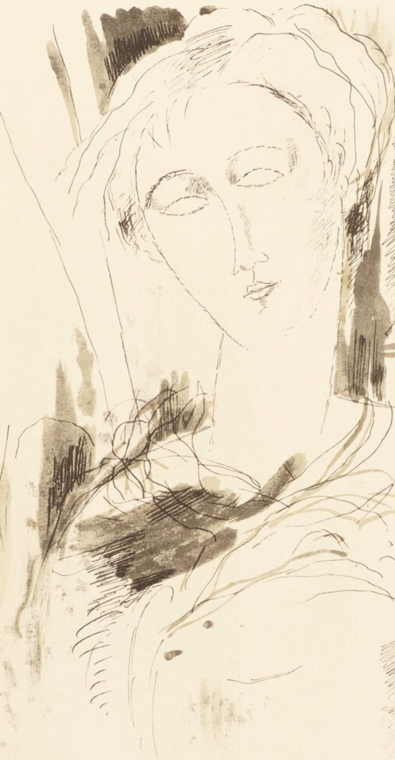 Amedeo Modigliani, Portrait, Douze Contemporains, Limited Edition Lithograph