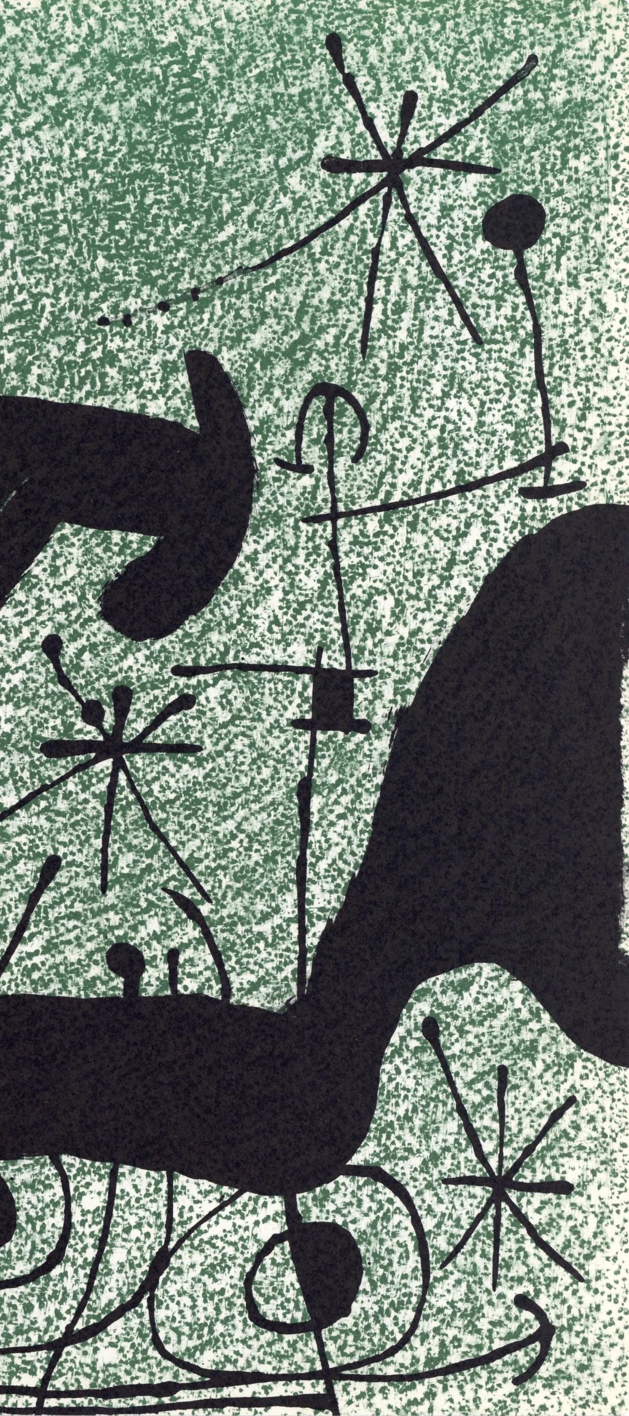 Joan Miró, Composition (Cramer 112; Mourlot 439-442), Derrière le miroir, Limited Edition Lithograph
