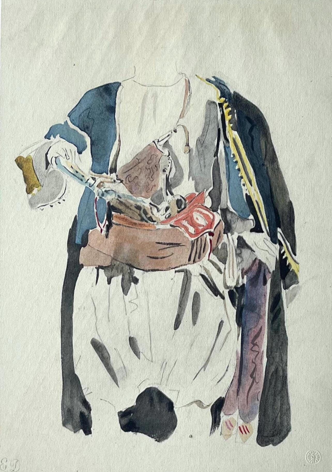 Eugène Delacroix, Composition, Trente et un Dessins et Aquarelles du Maroc, Limited Edition Lithograph