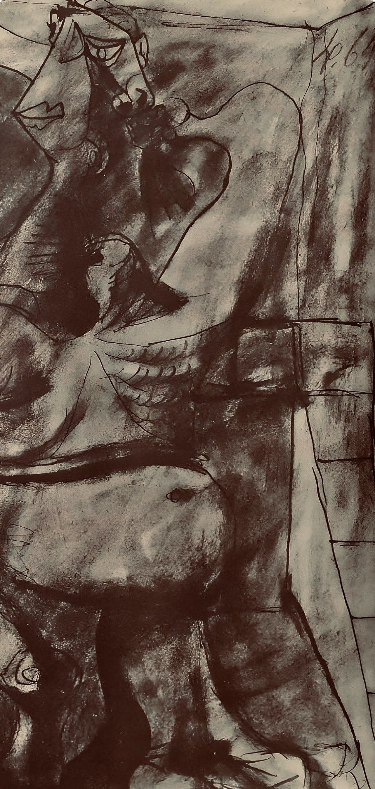 Pablo Picasso, Composition, Carnet de dessins de Picasso, Cahiers d’Art, Limited Edition Lithograph