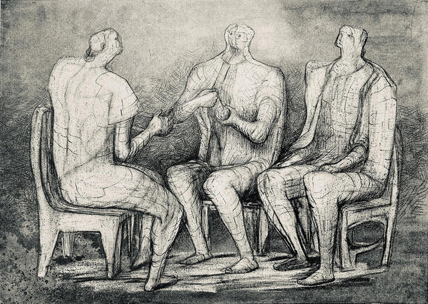 Henry Moore, Women Winding Wool, The Drawings of Henry Moore, Limited Edition Lithograph