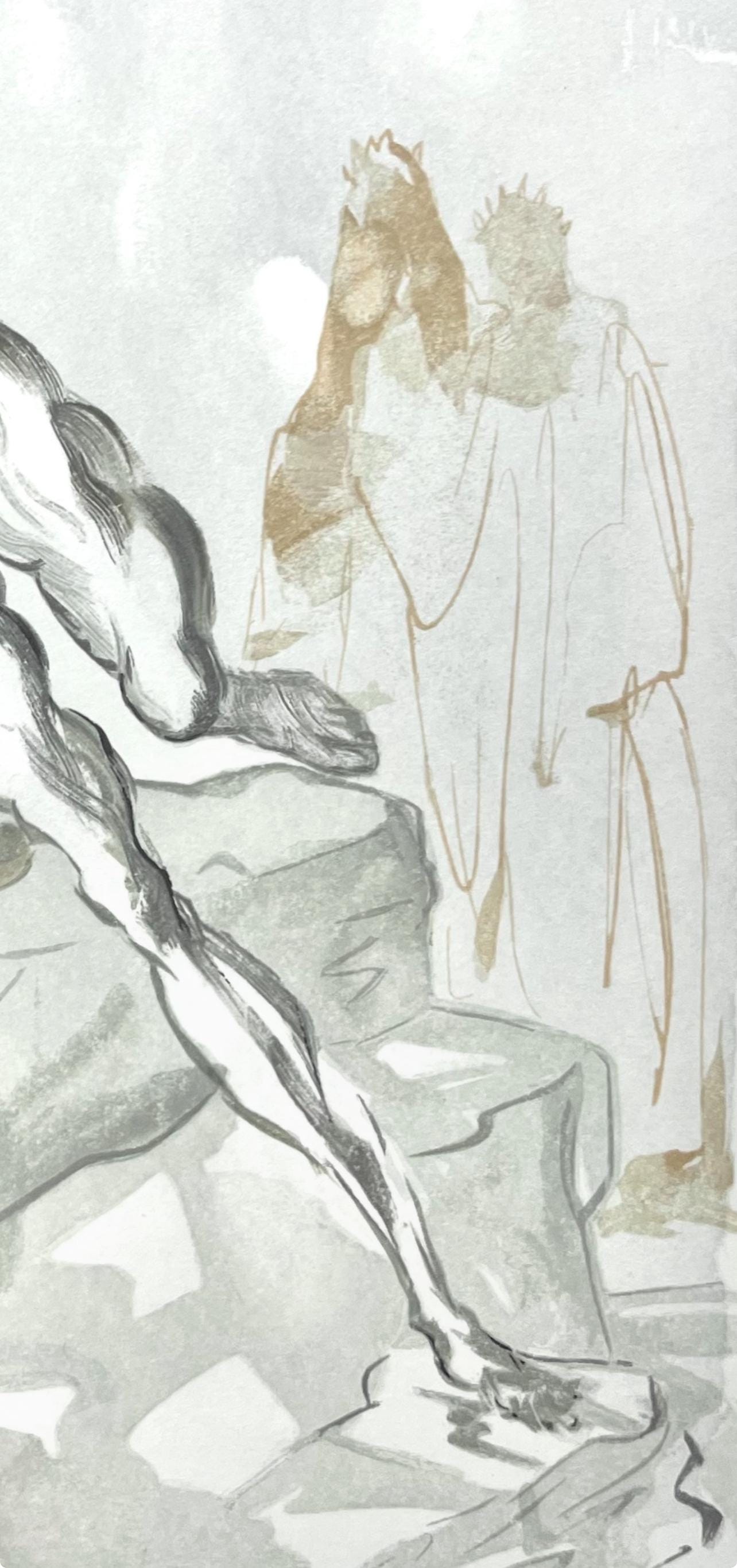 Salvador Dali, Hölle XXIV (Field 189-200; Michler/Löpsinger 1039-1138), Die Göttliche Komödie, Signed, Limited Edition Woodcut