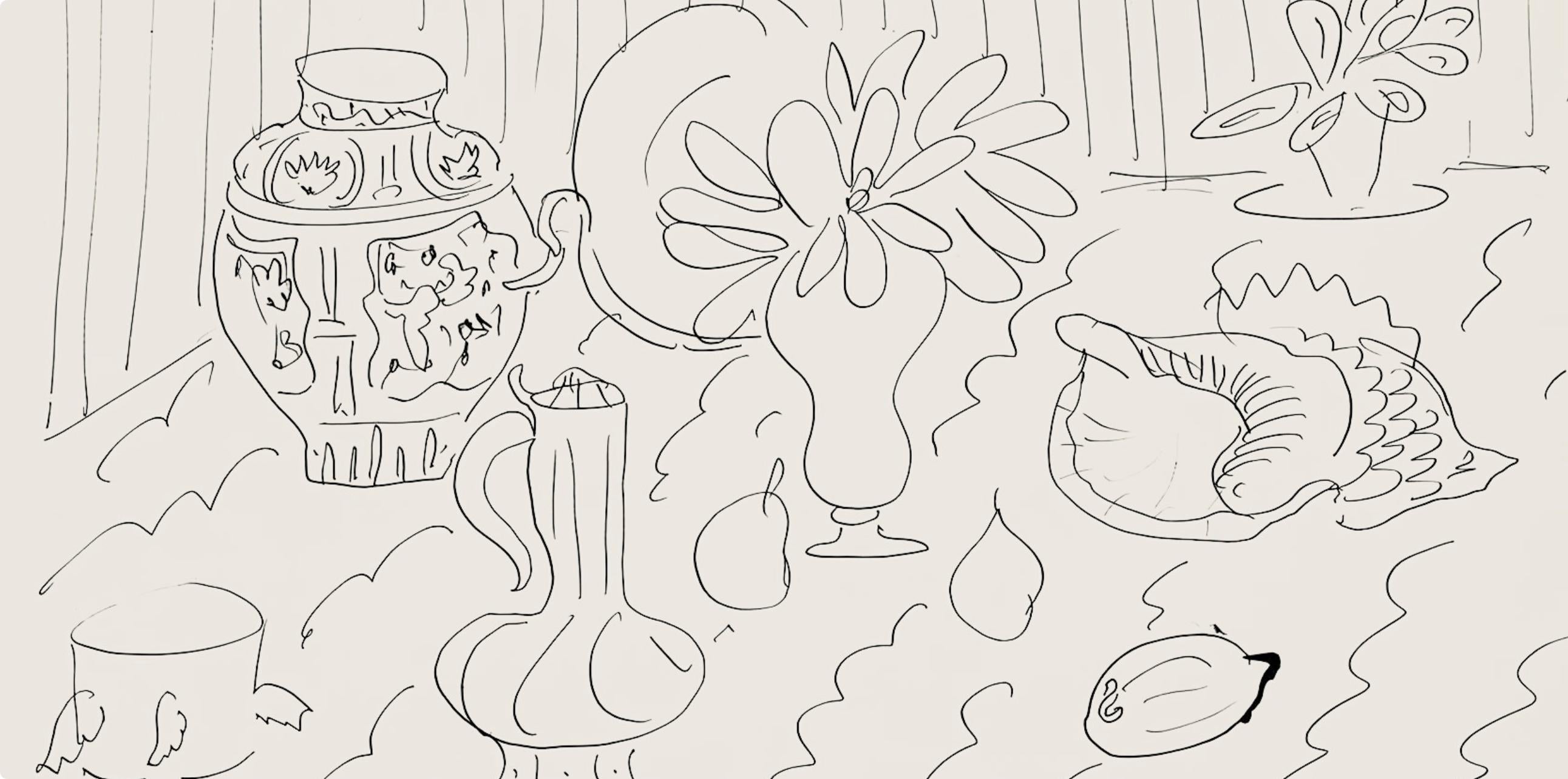 Henri Matisse, Série G, var. 1 (Duthuit 9), Henri Matisse, Dessins, Thèmes et variations, Limited Edition Lithograph