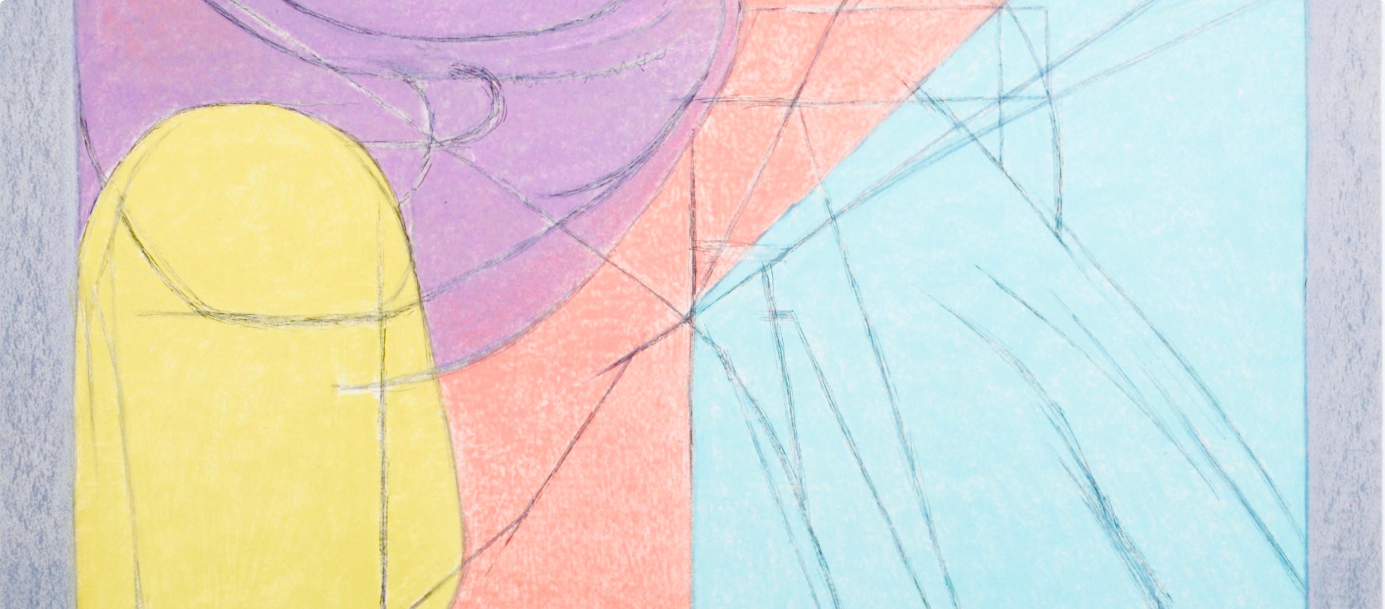 Jacques Villon, Composition (Ginestet/Pouillon 65-72), Jacques Villon, Huit lithographies, Limited Edition Lithograph
