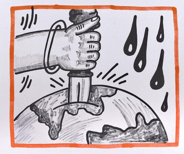 Keith Haring, Composition, Against All Odds, Limited Edition Lithograph