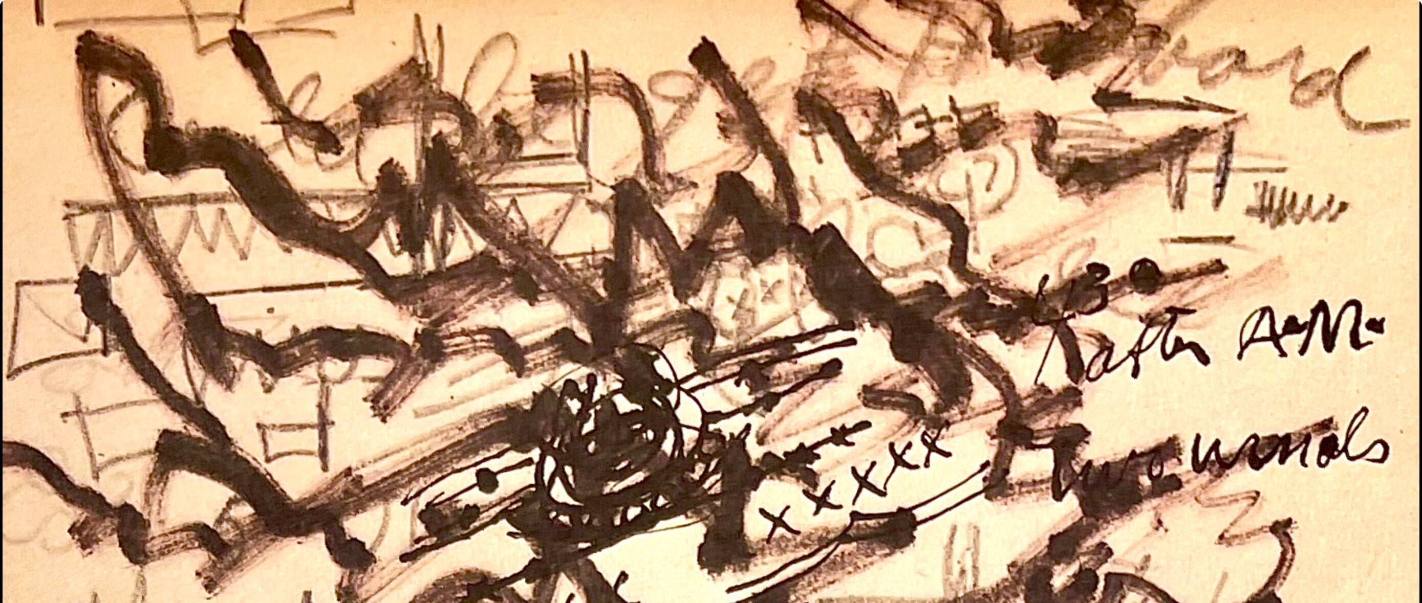 Jackson Pollock, Composition, Jackson Pollock, The Last Sketchbook, Limited Edition Lithograph