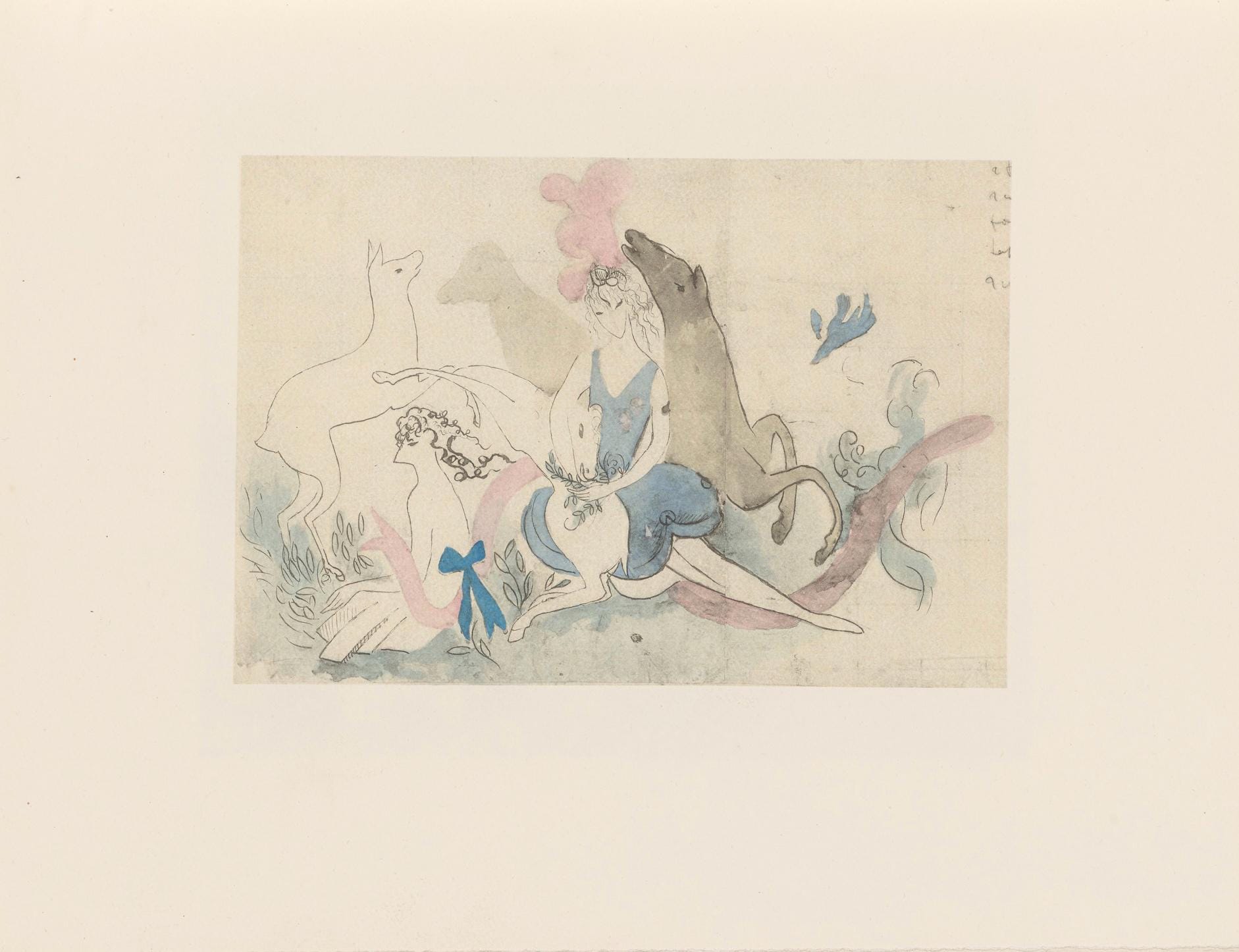 Marie Laurencin, Composition, Les Biches, Limited Edition Lithograph