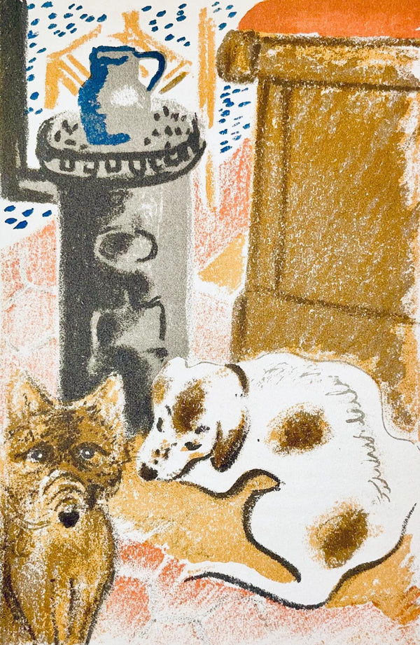 Maurice Mourlot, Composition, de Goupil a Margot, Histoires De Bêtes, Limited Edition Lithograph