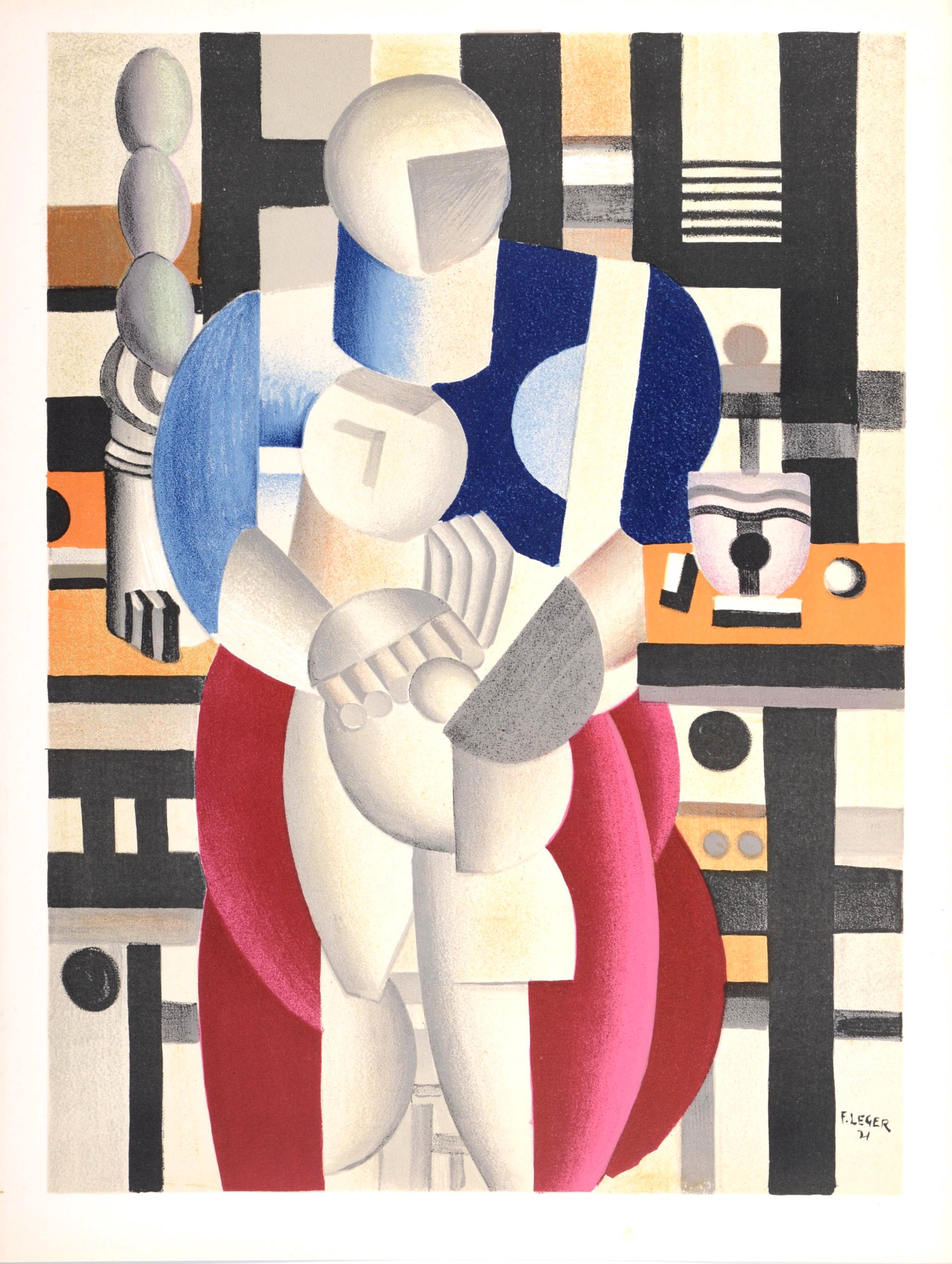 Fernand Léger, Composition, Derrière le miroir, Limited Edition Lithograph