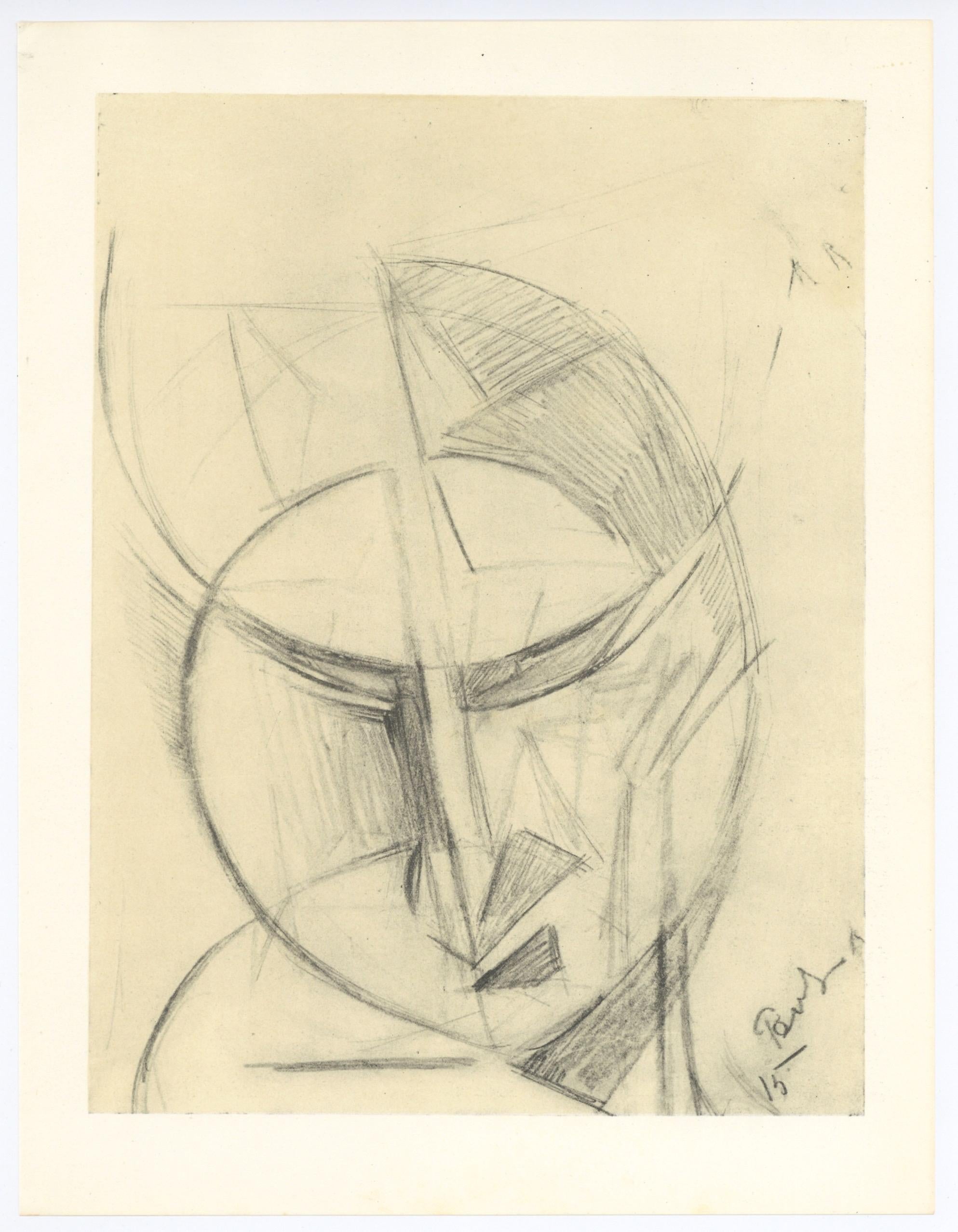 Antoine Pevsner, Composition, XXe siècle, Limited Edition Lithograph