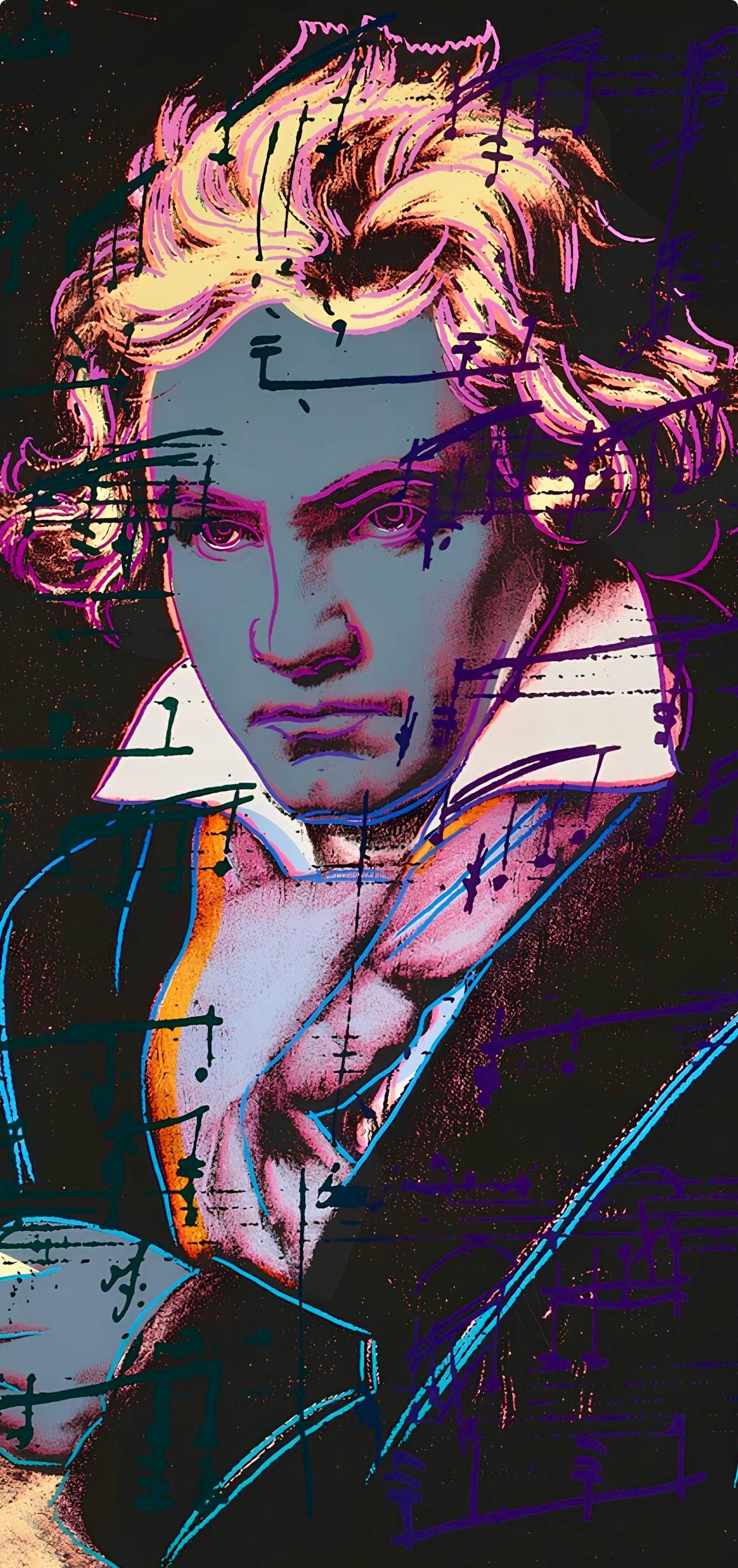 Andy Warhol, Beethoven, nº393, Official Limited Edition, Sunday B. Morning, Silkscreen