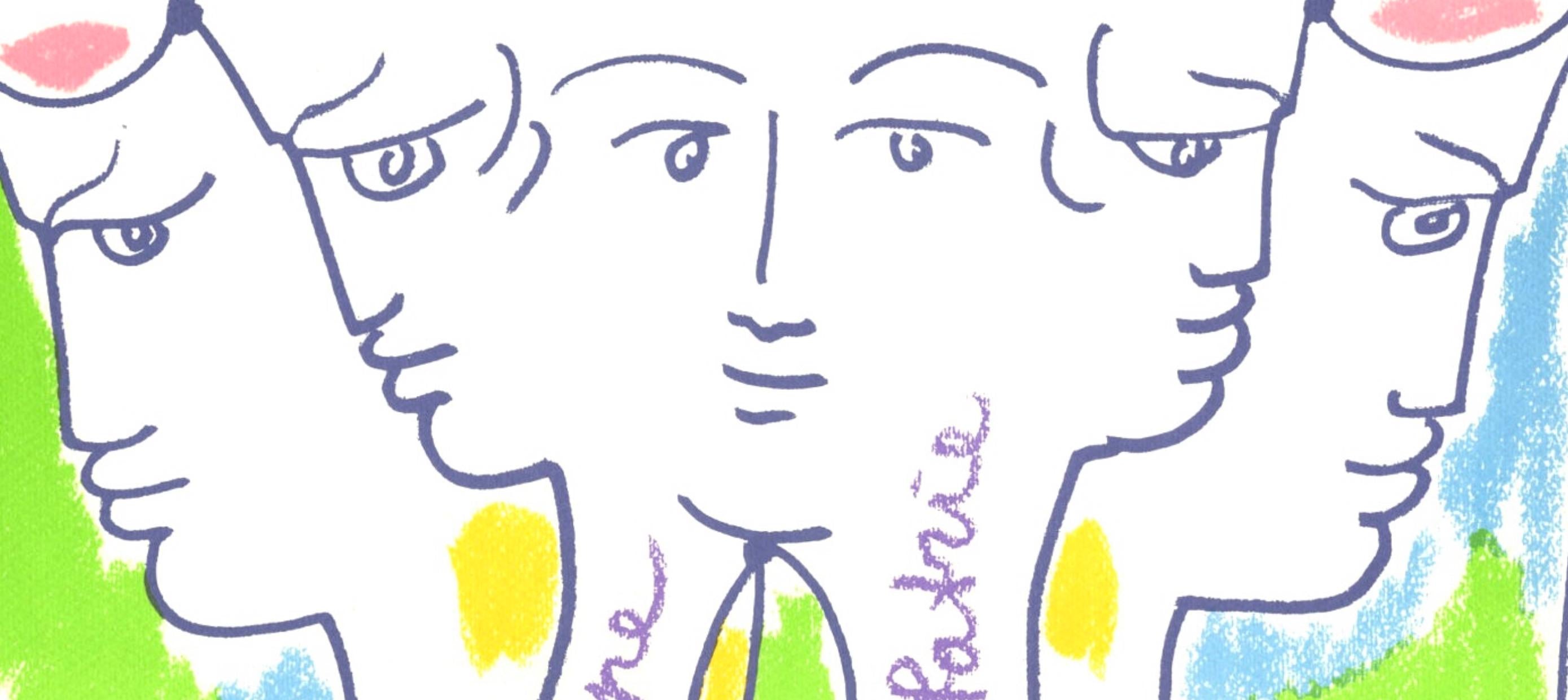 Jean Cocteau, Composition, Nous croyons en l'Europe, Limited Edition Silkscreen