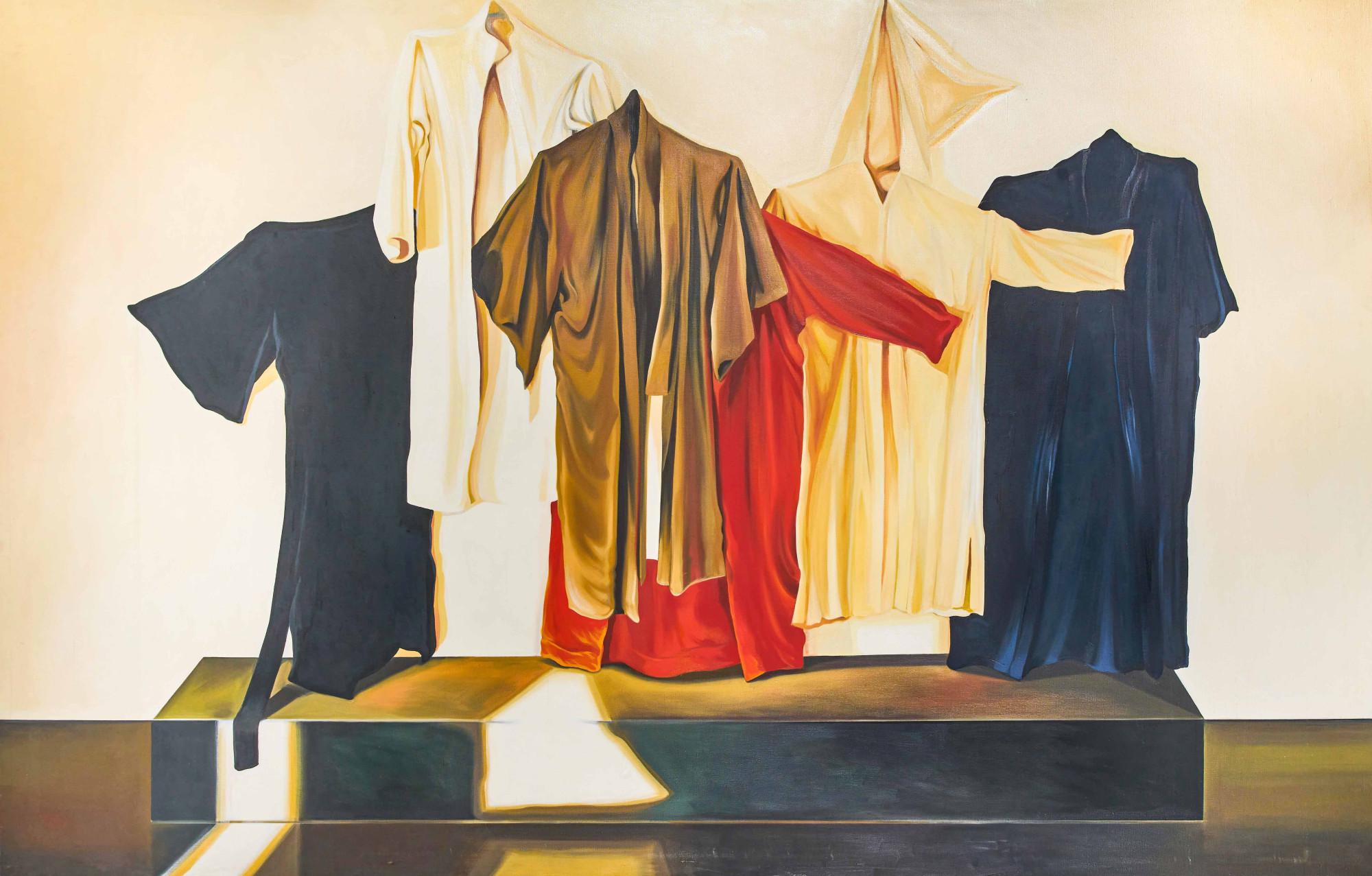Lowell Nesbitt, Robe Series, Original Painting (75 x 117 inches)