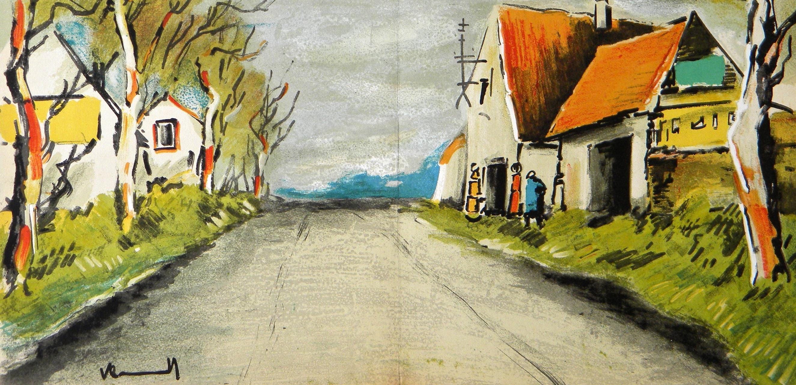 Maurice de Vlaminck, La Route (Walterskirchen 273-2), Limited Edition Lithograph