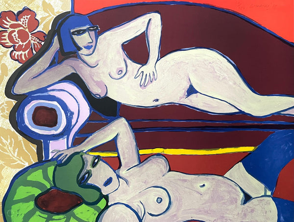 Guillaume Cornelis van Beverloo, Corneille, Les Deux Amies, Limited Edition Lithograph