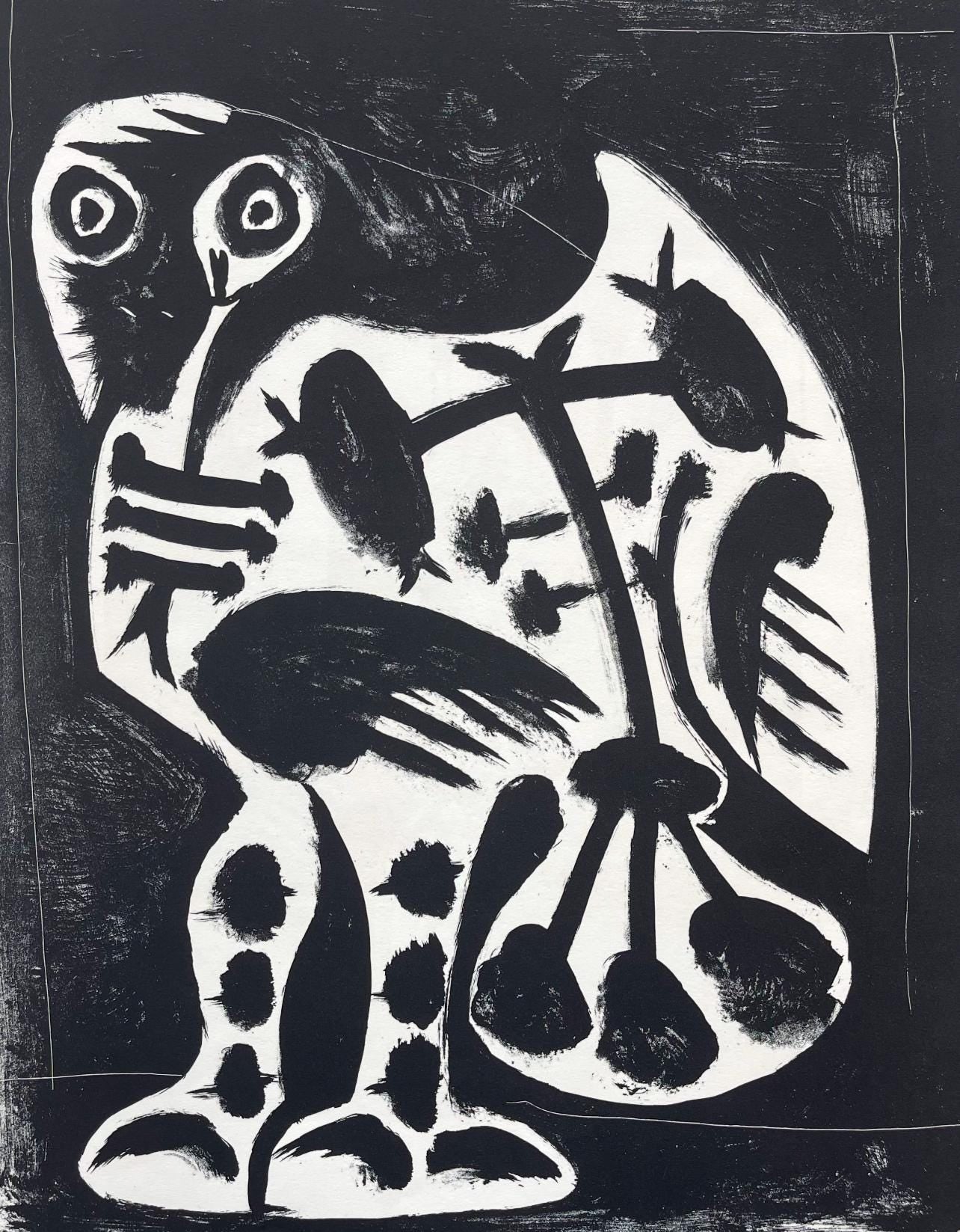 Pablo Picasso, Composition, Picasso Lithographs Since 1945, Cincinnati Art Museum, Limited Edition Lithograph