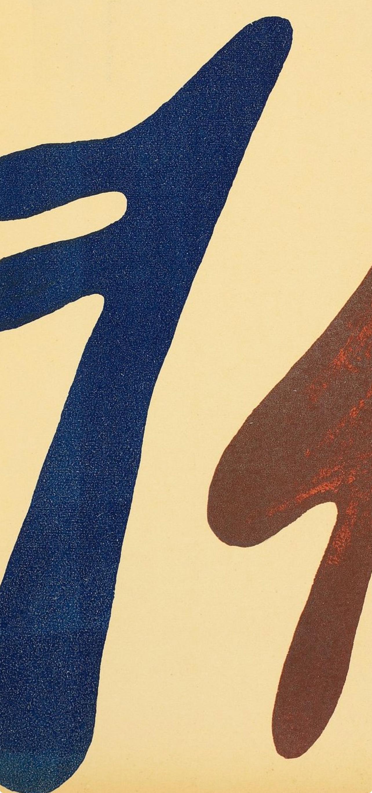 Hans Jean Arp, Figurationen—Drei Elemente (Arntz 348), XXe siècle, Limited Edition Woodcut