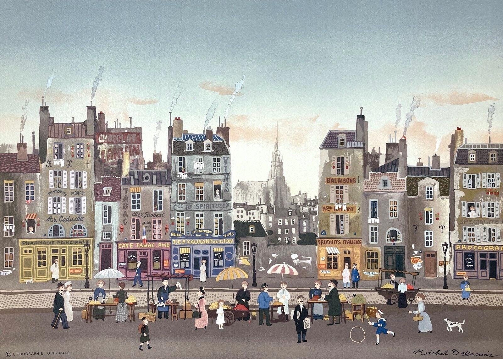Michel Delacroix, Marchand des quatre-saisons, Limited Edition Lithograph