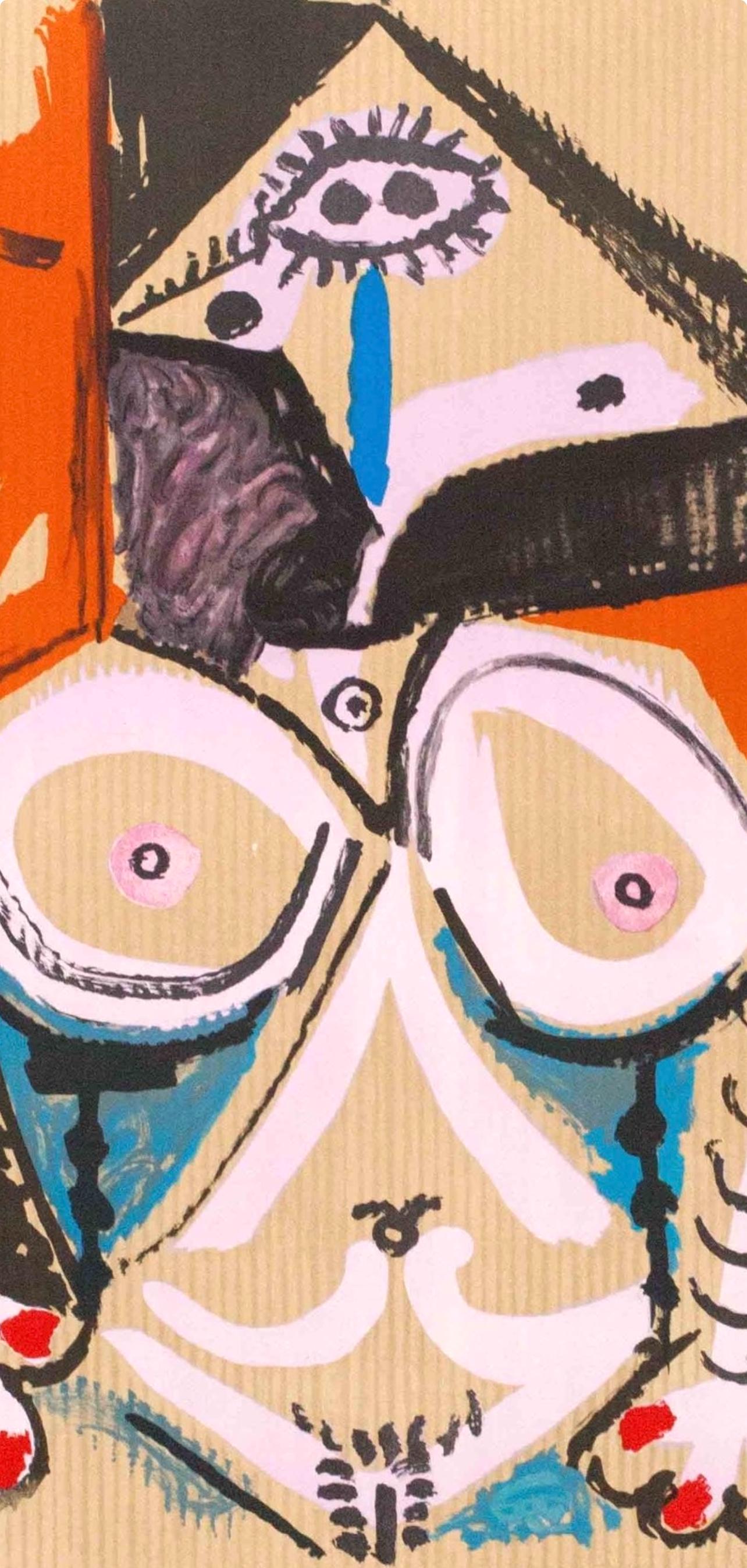 Pablo Picasso, Composition (Orozco 207-261), Vingt-Neuf Portraits Imaginaires, Limited Edition Lithograph