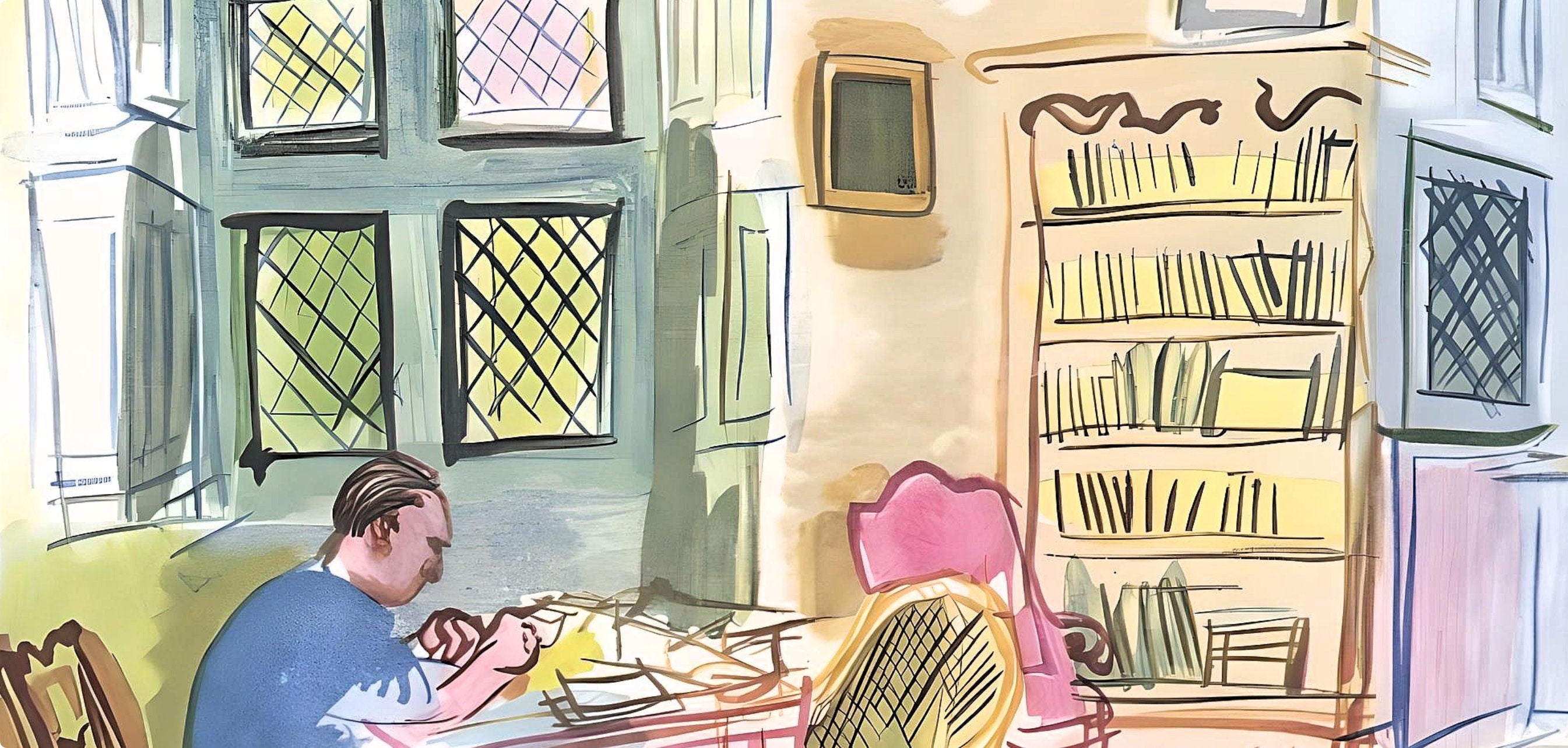 Raoul Dufy, L'auteur dans son cabinet de travail, Vacances forcées