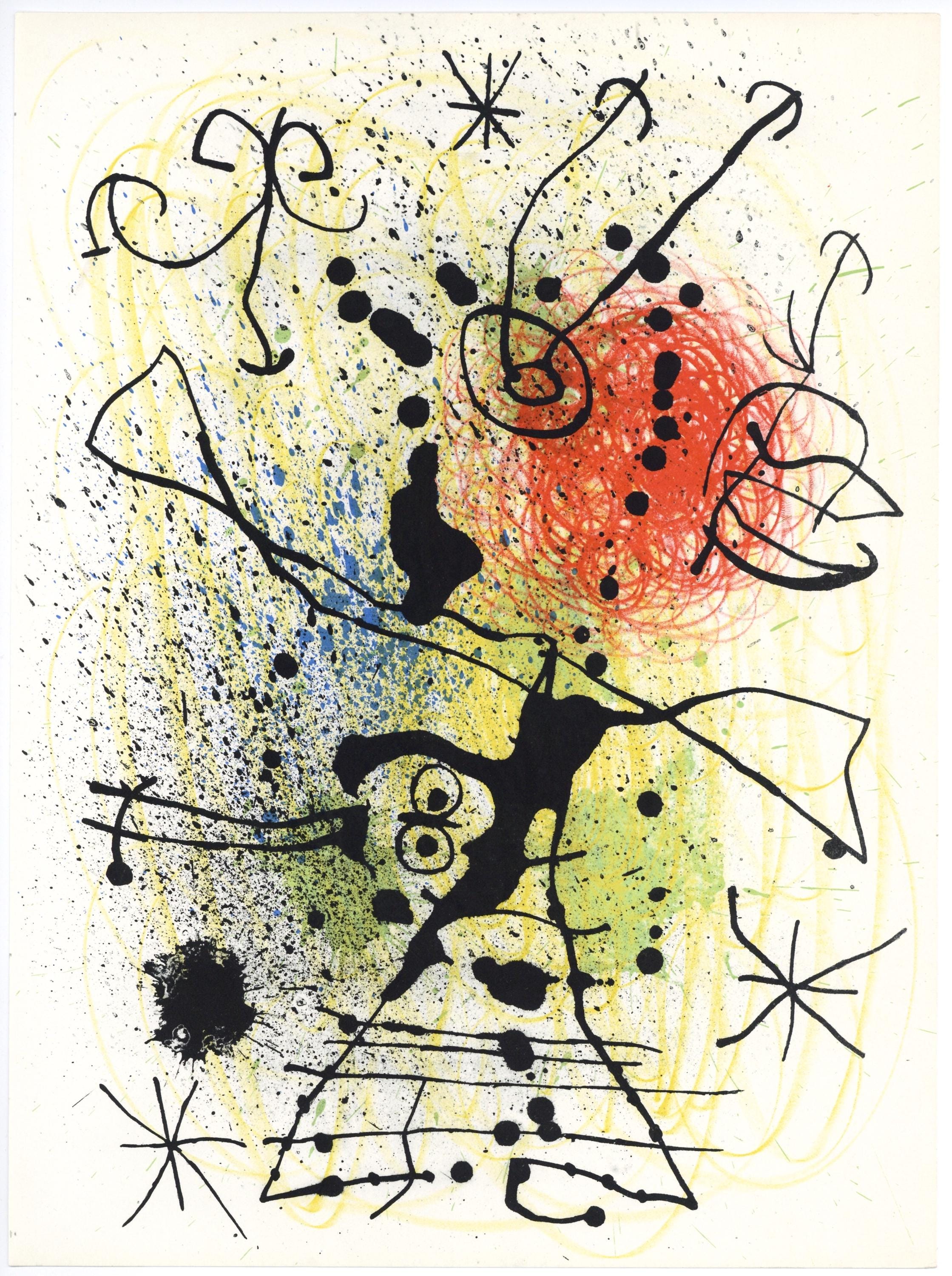 Joan Miró, Composition (Mourlot 457), Derrière le miroir, Limited Edition Lithograph