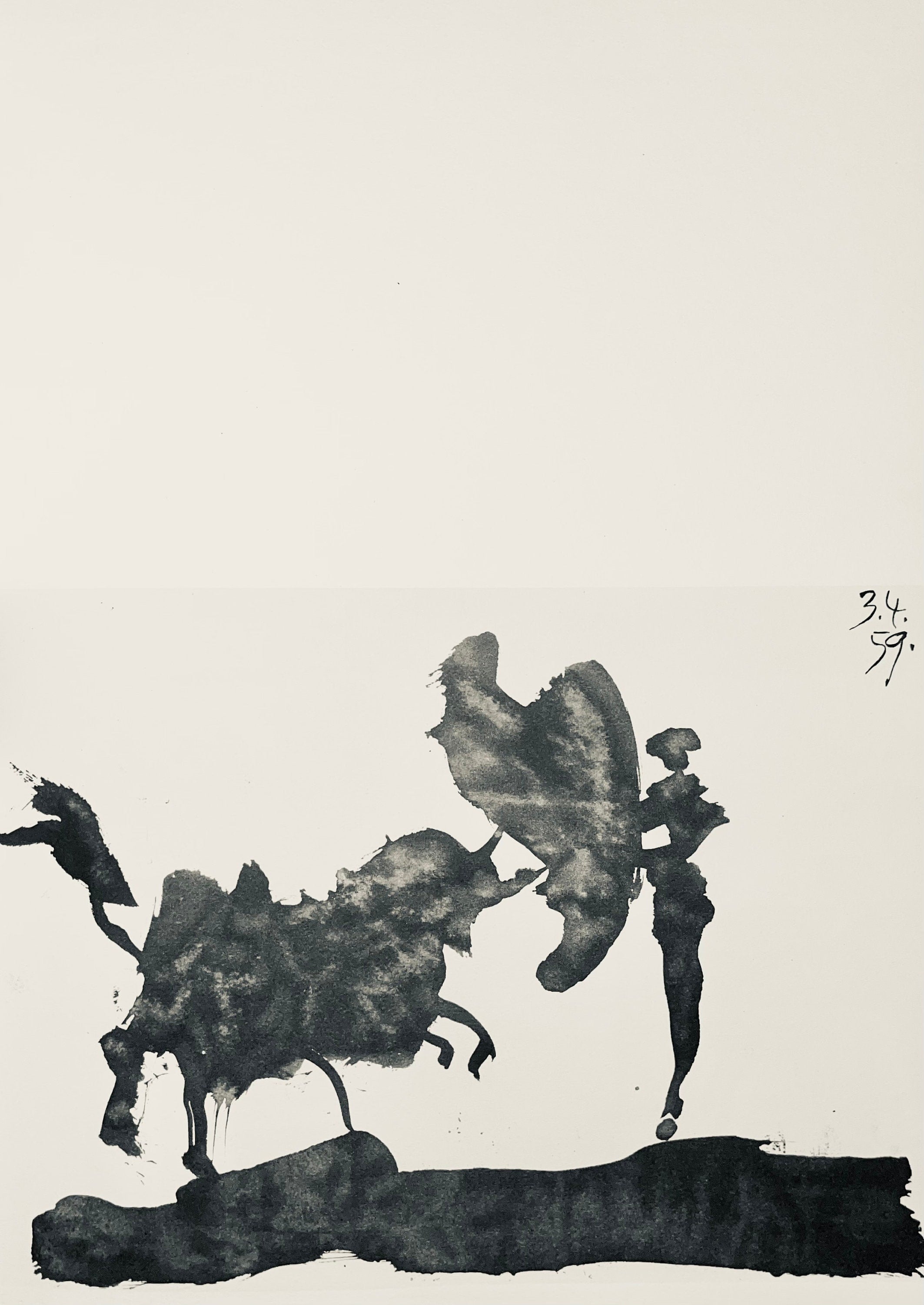 Pablo Picasso, Composition (Bloch 1276; Czwiklitzer 23), Toros y Toreros, Limited Edition Lithograph