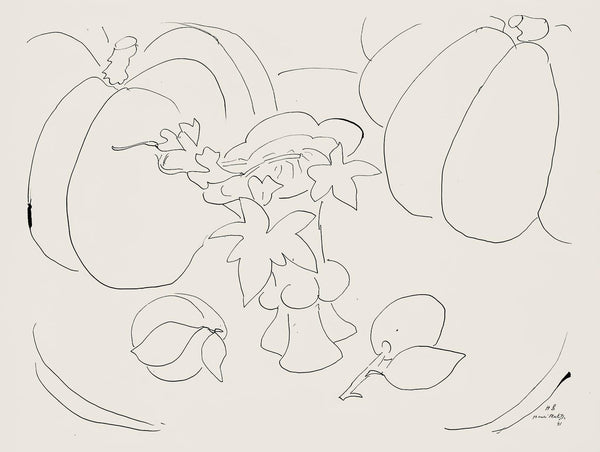 Henri Matisse, Série H, var. 8 (Duthuit 9), Henri Matisse, Dessins, Thèmes et variations, Limited Edition Lithograph