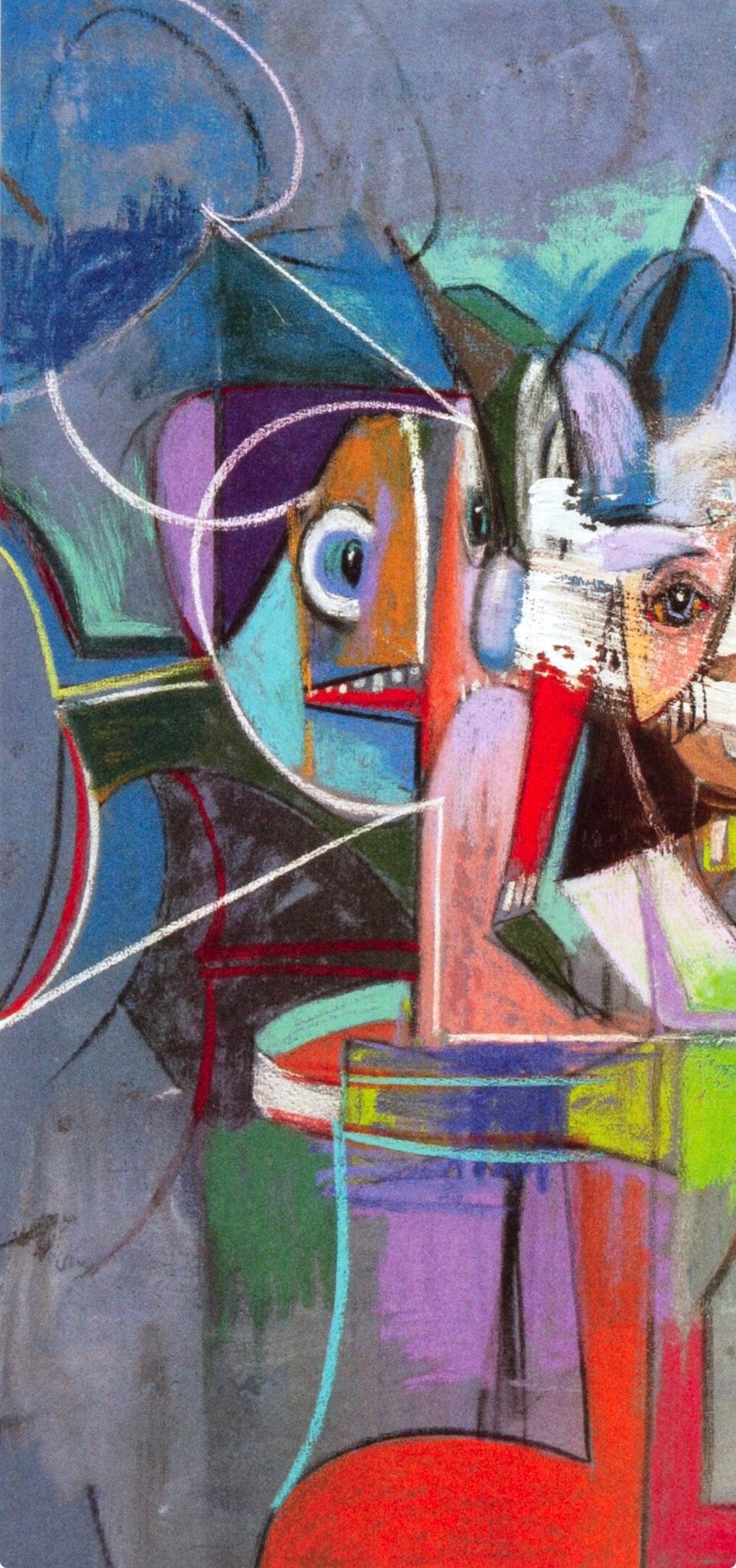 George Condo, Heads and Toes, Drawing Paintings, Limited Edition Four Color Process Print