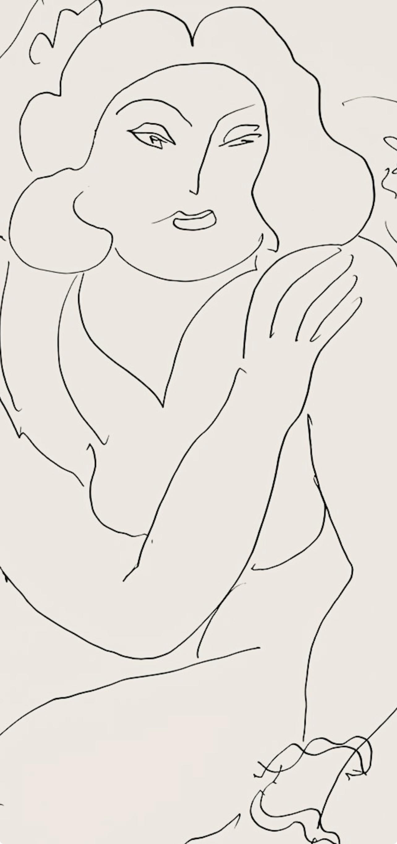 Henri Matisse, Série E, var. 10 (Duthuit 9), Henri Matisse, Dessins, Thèmes et variations, Limited Edition Lithograph