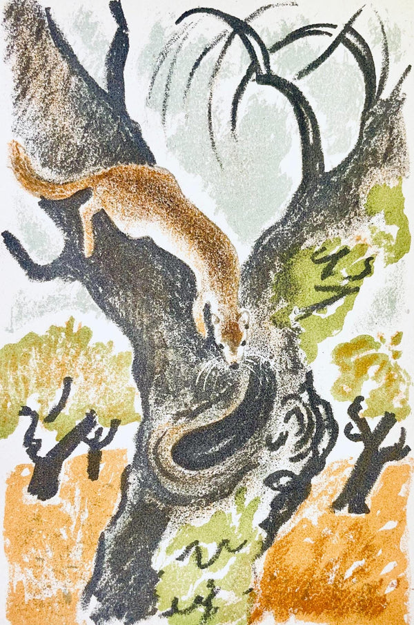 Maurice Mourlot, Composition, de Goupil a Margot, Histoires De Bêtes, Limited Edition Lithograph