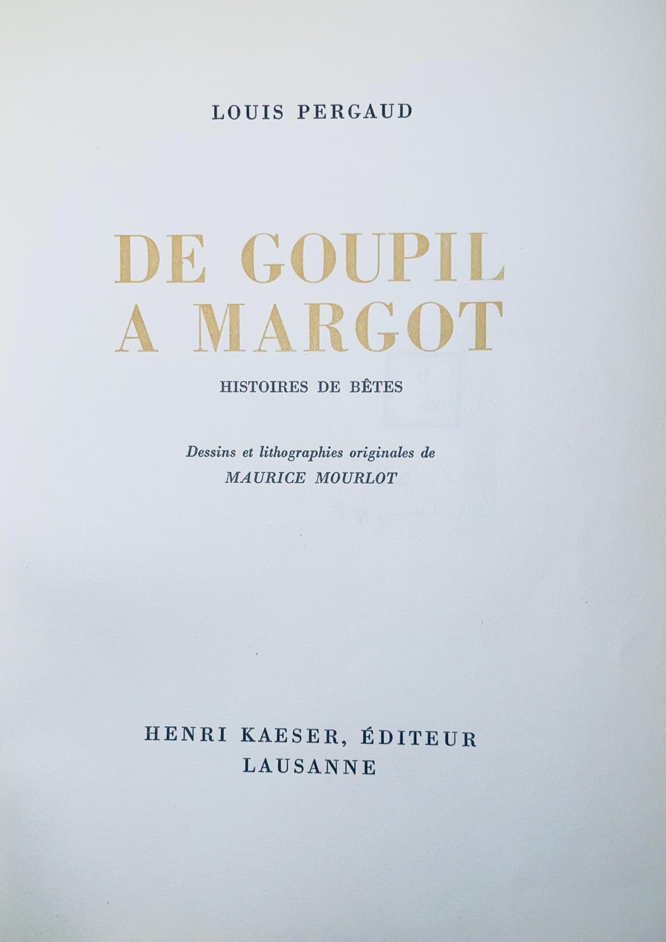 Maurice Mourlot, Composition, de Goupil a Margot, Histoires De Bêtes, Limited Edition Lithograph