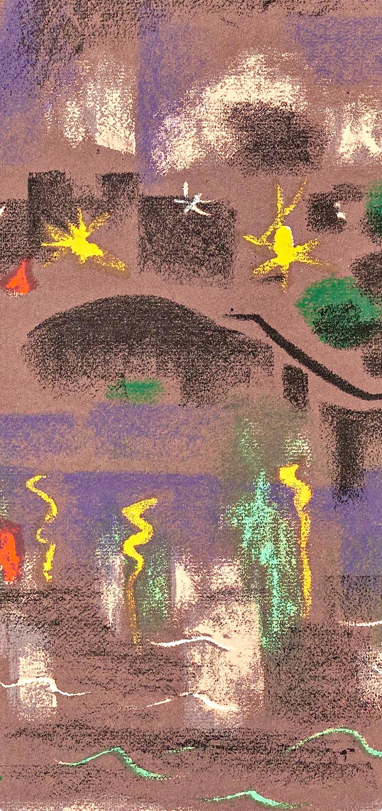 André Masson, Paris la nuit La Seine, Notre Dame de Paris, Regards sur Paris, Limited Edition Lithograph