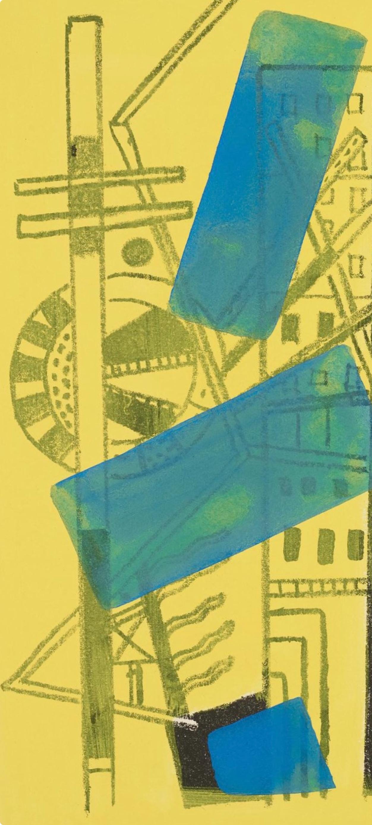 Fernand Léger, Composition (Saphire 24-38), Les Illuminations, Limited Edition Lithograph
