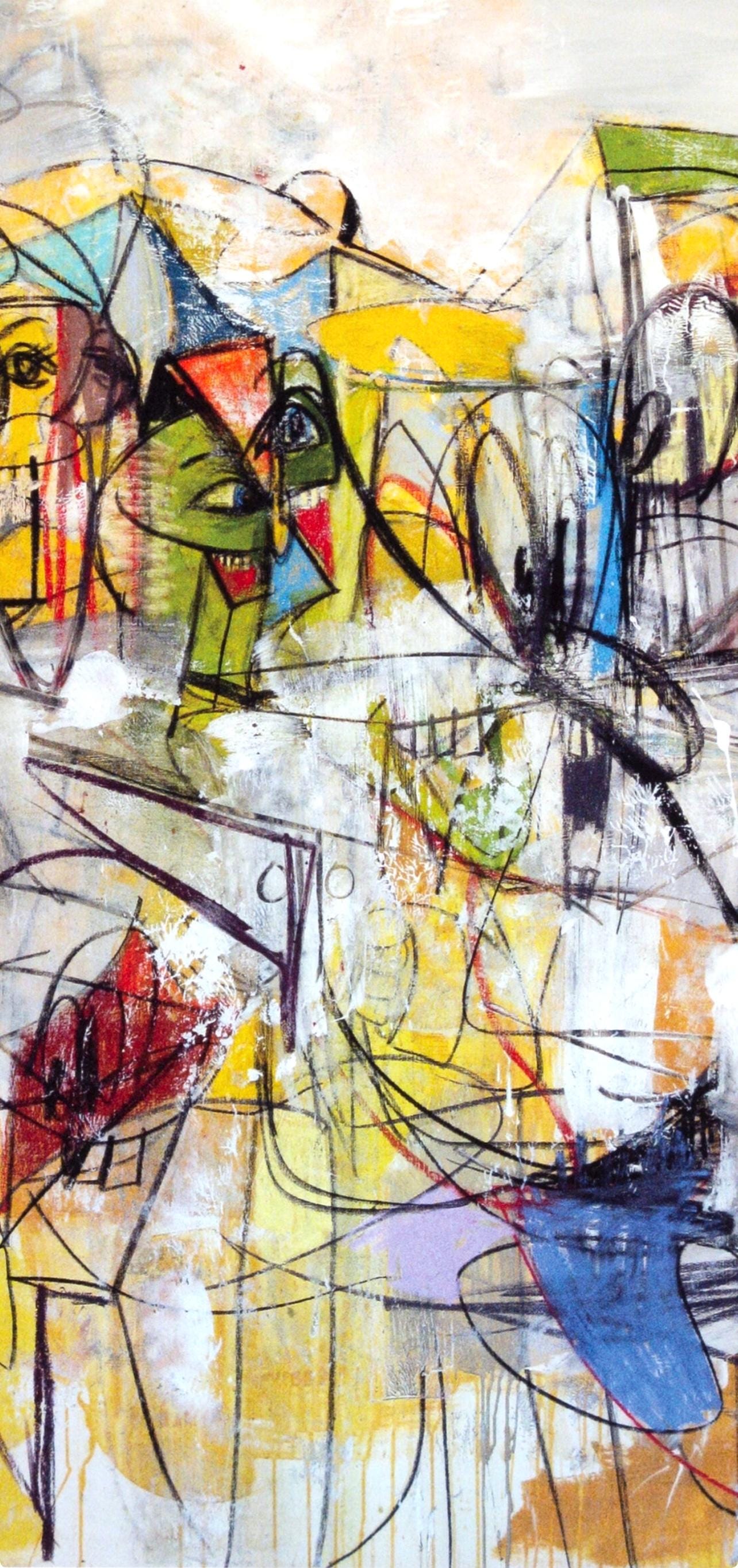 George Condo, Internal Voices, Drawing Paintings, Limited Edition Four Color Process Print